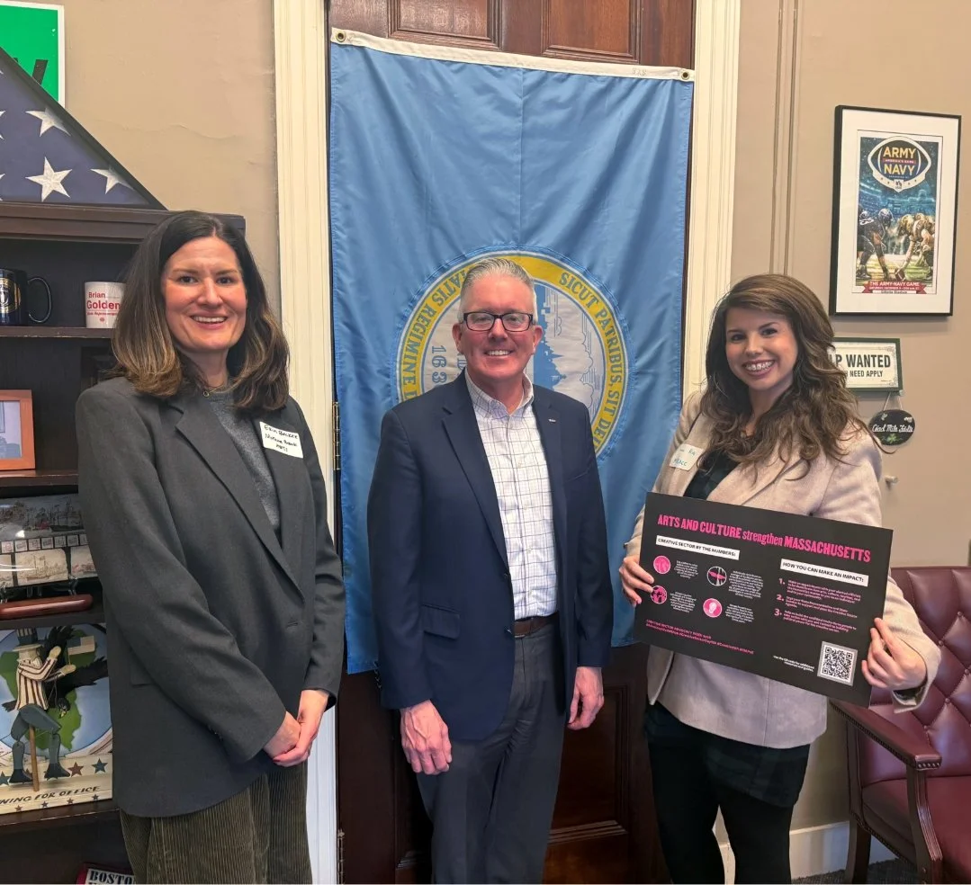 On March 3, our staff attended Creative Sector Day at the State House, hosted by @masscreative! Did you know the creative sector contributes $29.7 billion to the state's economy?

During our visit, we had a chance to meet with Sen. Mike Rush (@senato