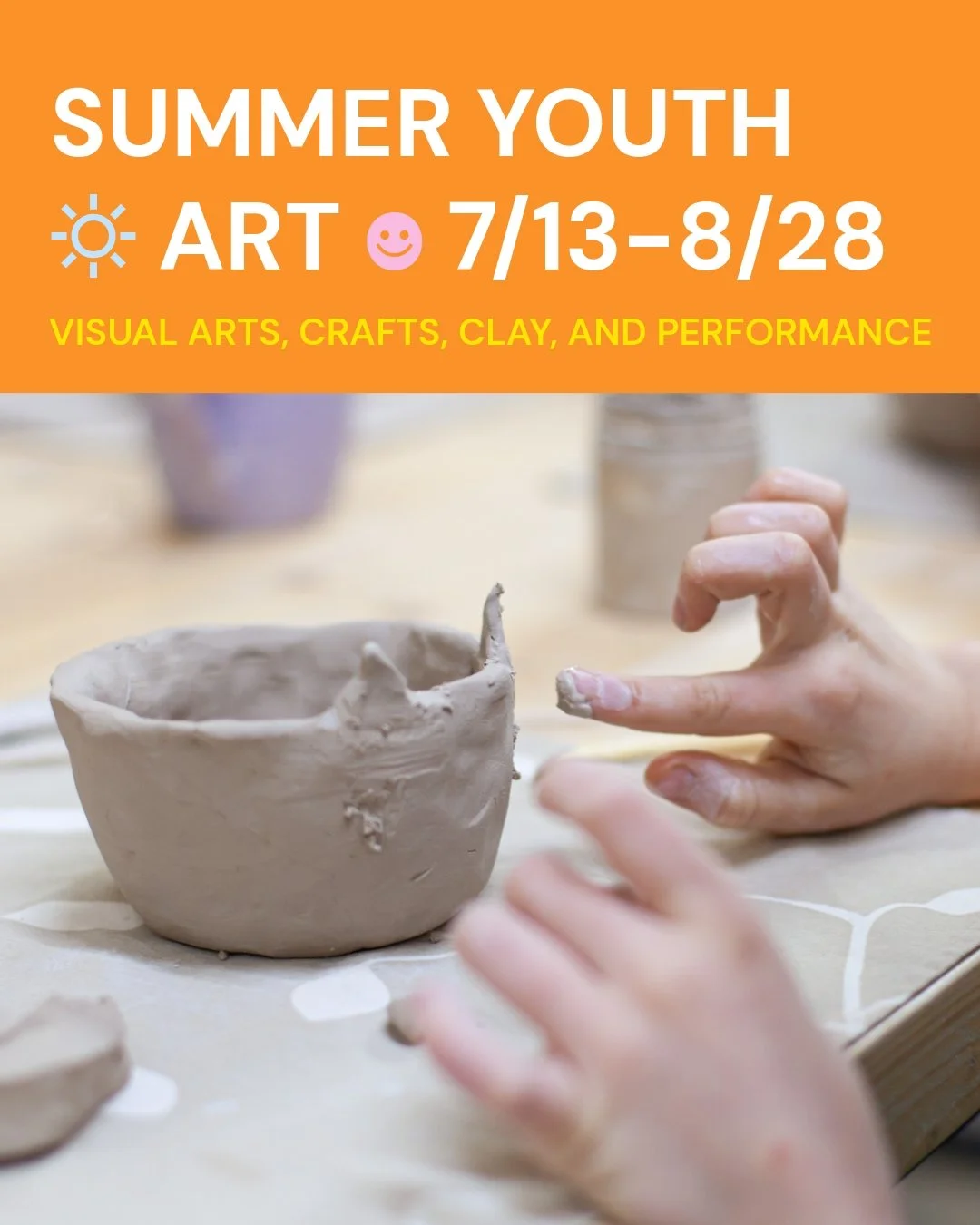 🎨 Summer is almost here! Is your young artist ready?
MBACC's Summer Youth Arts Program runs July 13 &ndash; August 28, and registration is open now! Kids ages 7&ndash;12 spend each week exploring a new theme &mdash; think Mythical Creatures, Under t