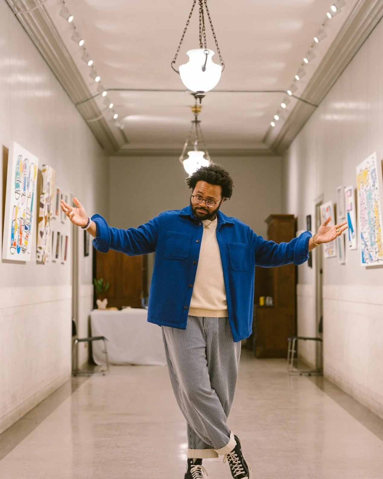 ✨ Open Studios Visiting Artists Feature

Ryan Horton @iconic.dsgns is a Lilburn, GA-born, Boston-based artist with an M.Arch from Northeastern and BFA from SCAD. His work explores identity, duality, and expression through painting, digital, and insta