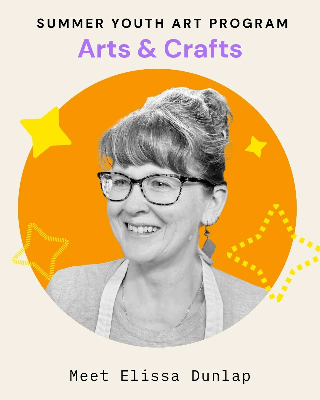 Meet Elissa, one of our Summer Youth Arts instructors!
A multidisciplinary artist with a background in painting, ceramics, and printmaking, Elissa creates functional and sculptural work inspired by nature and personal experiences. She is a graduate o