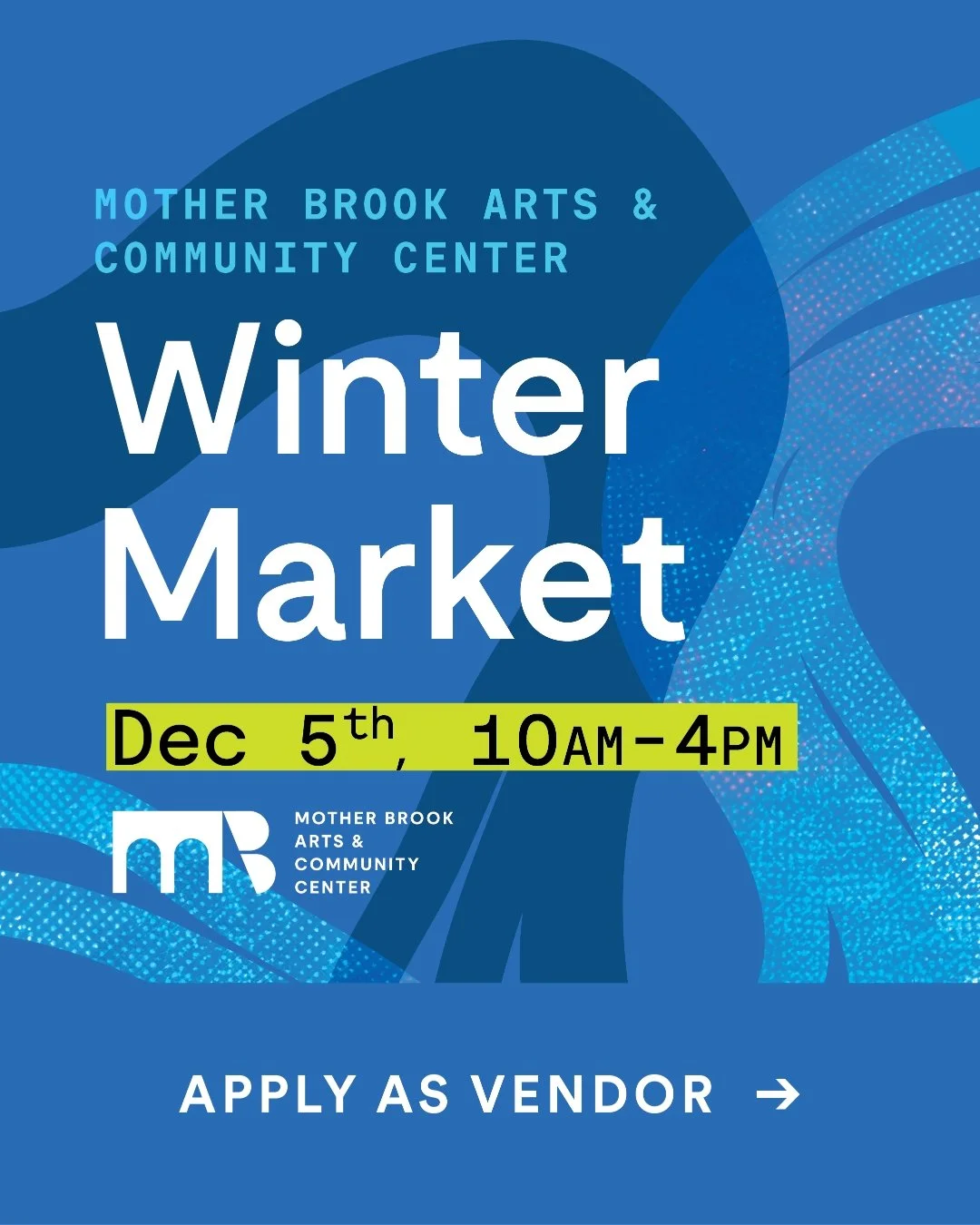 Calling fine craft artists and makers! This December, Mother Brook is introducing Winter Market, a new one-day celebration with fine craft vendors, open artist studios, food, warm drinks, demonstrations, and hands-on creative experiences for all ages