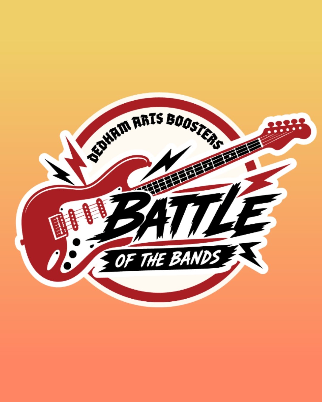 Gallery open today 10am&ndash;1pm. Tonight: Dedham Arts Boosters' Battle of the Bands in our Events + Performance Space. 
7-11:00 PM