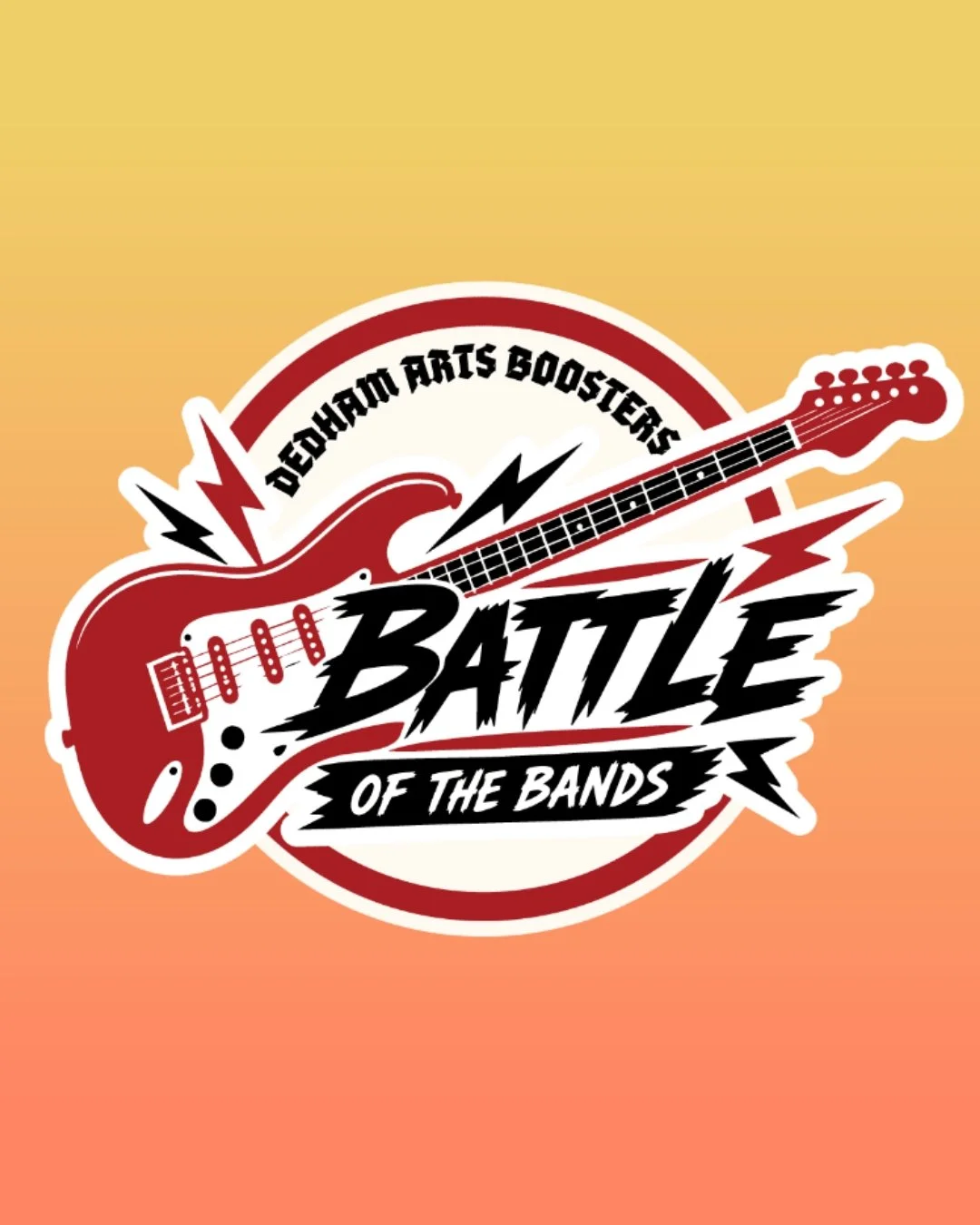 Gallery open today 10am&ndash;1pm. Tonight: Dedham Arts Boosters' Battle of the Bands in our Events + Performance Space. 
7-11:00 PM