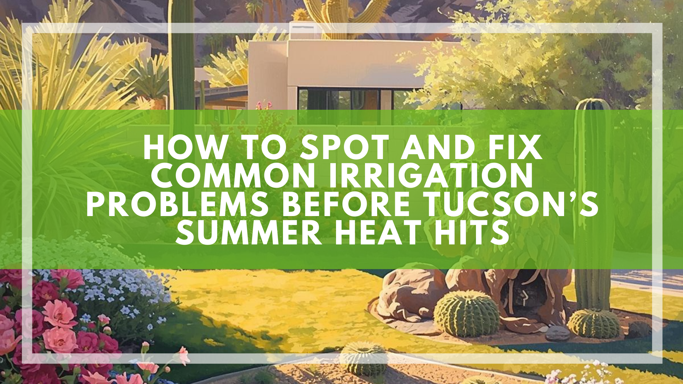 How to Spot and Fix Common Irrigation Problems Before Tucson’s Summer Heat Hits