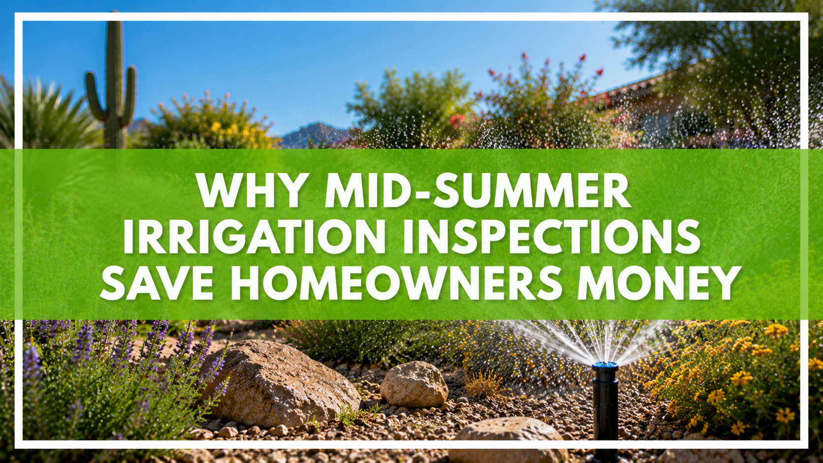 Why Mid-Summer Irrigation Inspections Save Homeowners Money