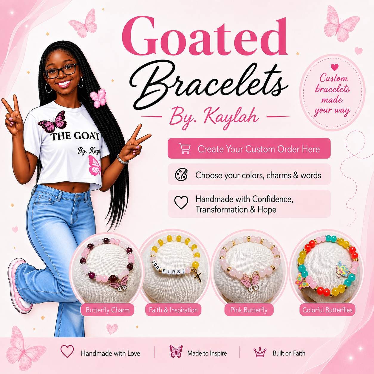 Custom - GOATED Bracelets™  By. Kaylah