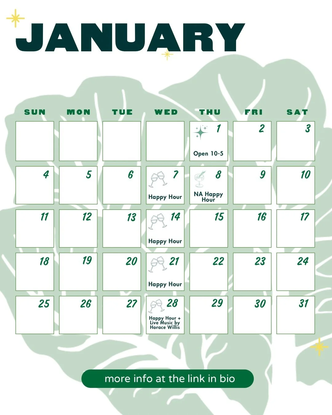 ✨ January at Chicory ✨

New wellness goals for 2026? We got you. This month, our bulk bins are 20% off all month long. Shop beans, peas, grains, nuts and granola at a deep discount.

If you&rsquo;re taking a booze break for Dry January, join us for N