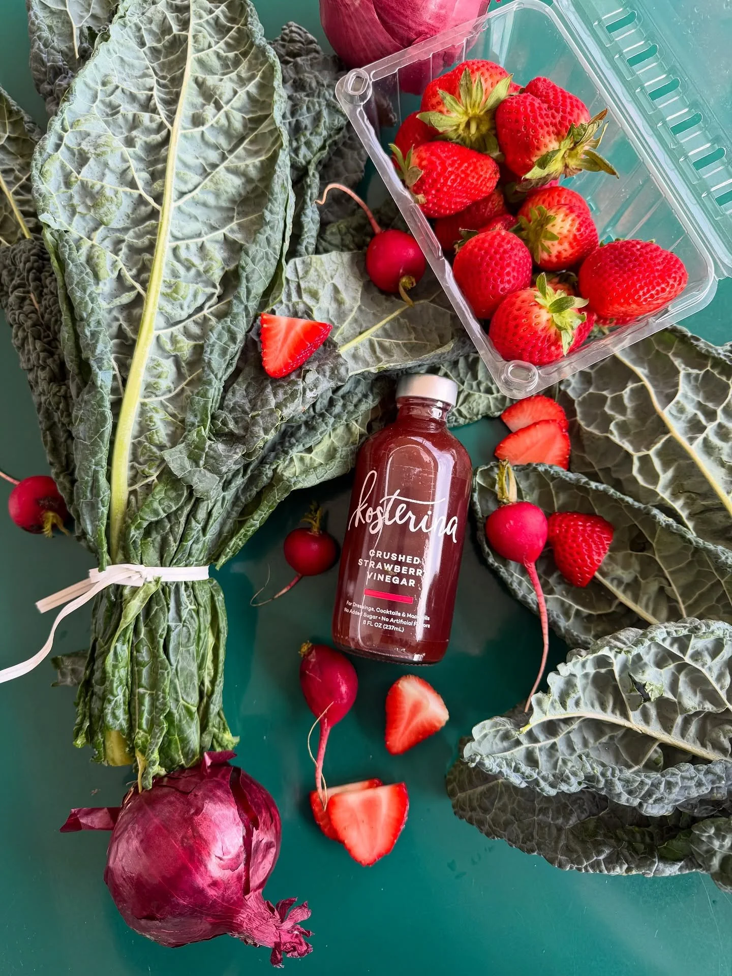 🍓 Louisiana strawberries are a little sign of spring 🍓

These beauties taste as good as they smell, and they make a great addition to a salad made at home. We love them with olive oil massaged kale, a little red onion and @kosterina&rsquo;s crushed