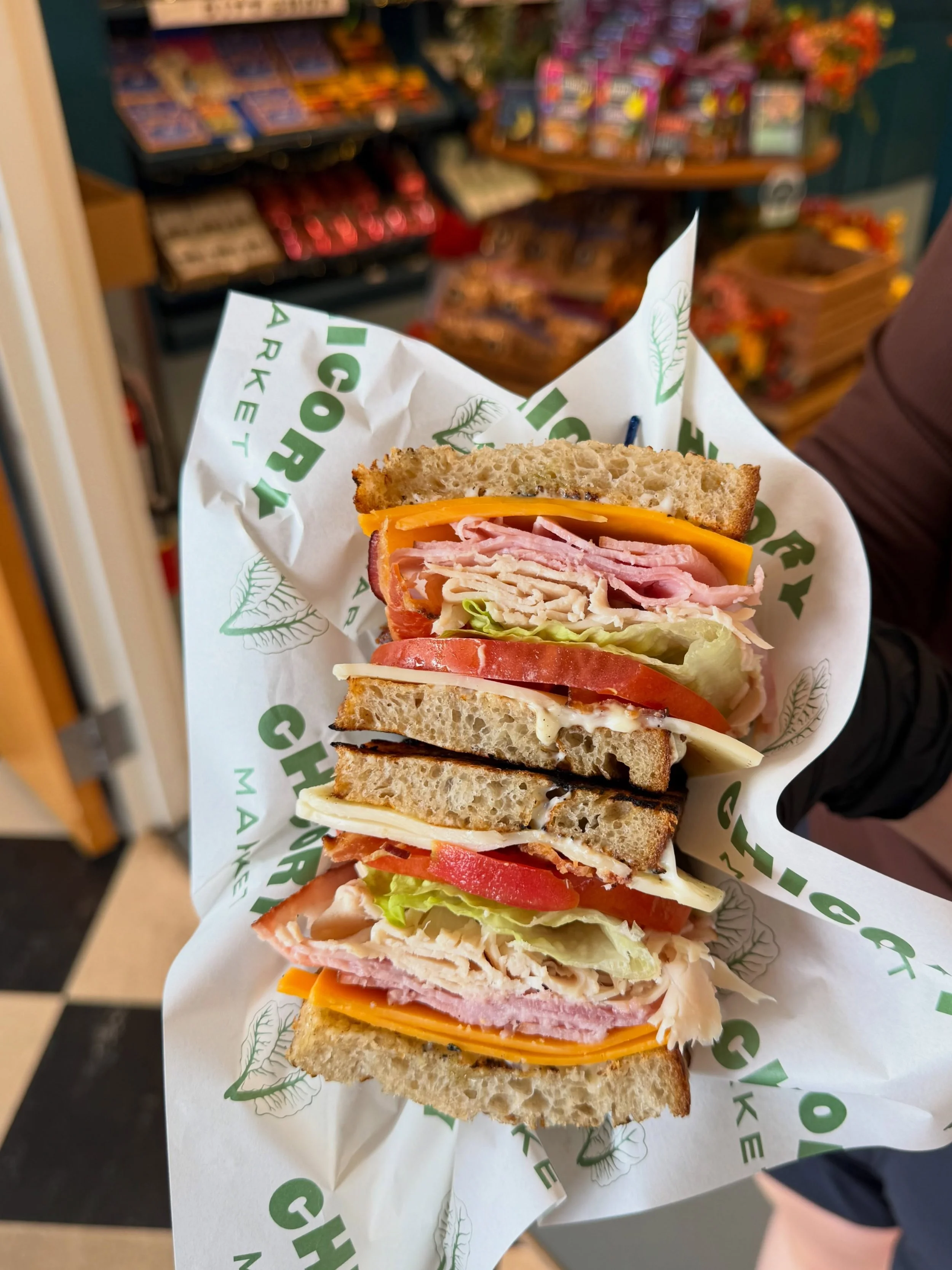 🥪 The Member&rsquo;s Only Club is perfect for Saturdays 🥪

You can&rsquo;t be a club. She&rsquo;s stuffed with turkey and ham, Swiss and cheddar cheeses, sliced tomato, salty bacon, crisp lettuce and slathered with tangy mayo.

And don&rsquo;t forg