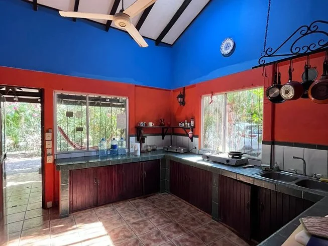 nosara surf camp kitchen