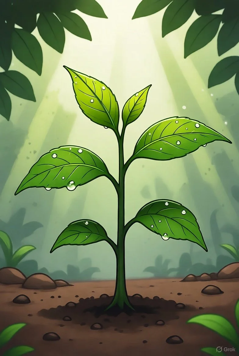 orange scalloped circle on white background