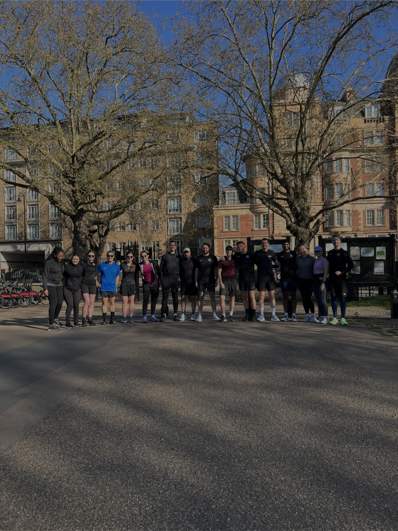 A picture from one of Notting Hill Running Club's Monthly meet ups.