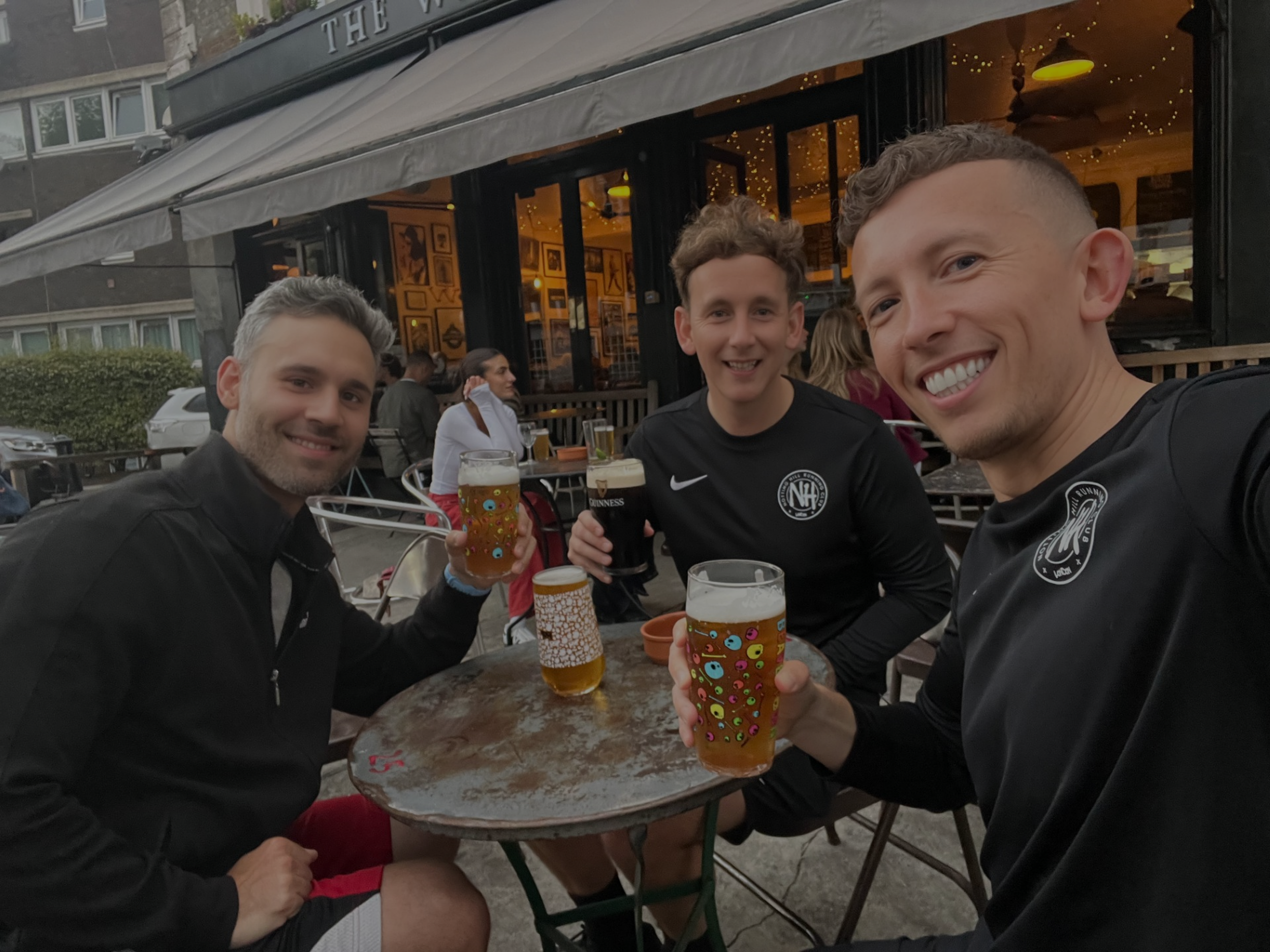 Beers after a run!