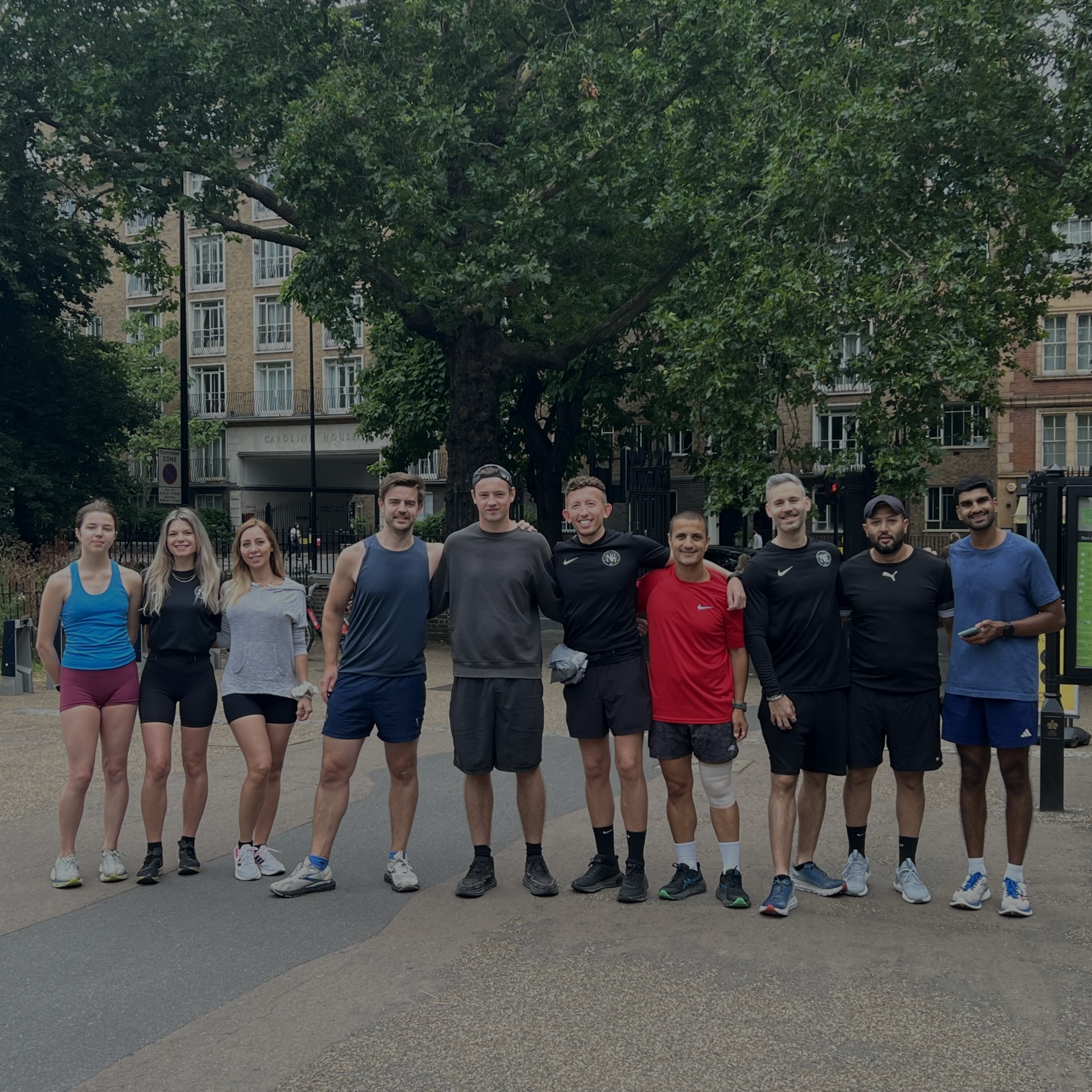 A picture from one of Notting Hill Running Club's Monthly meet ups. 