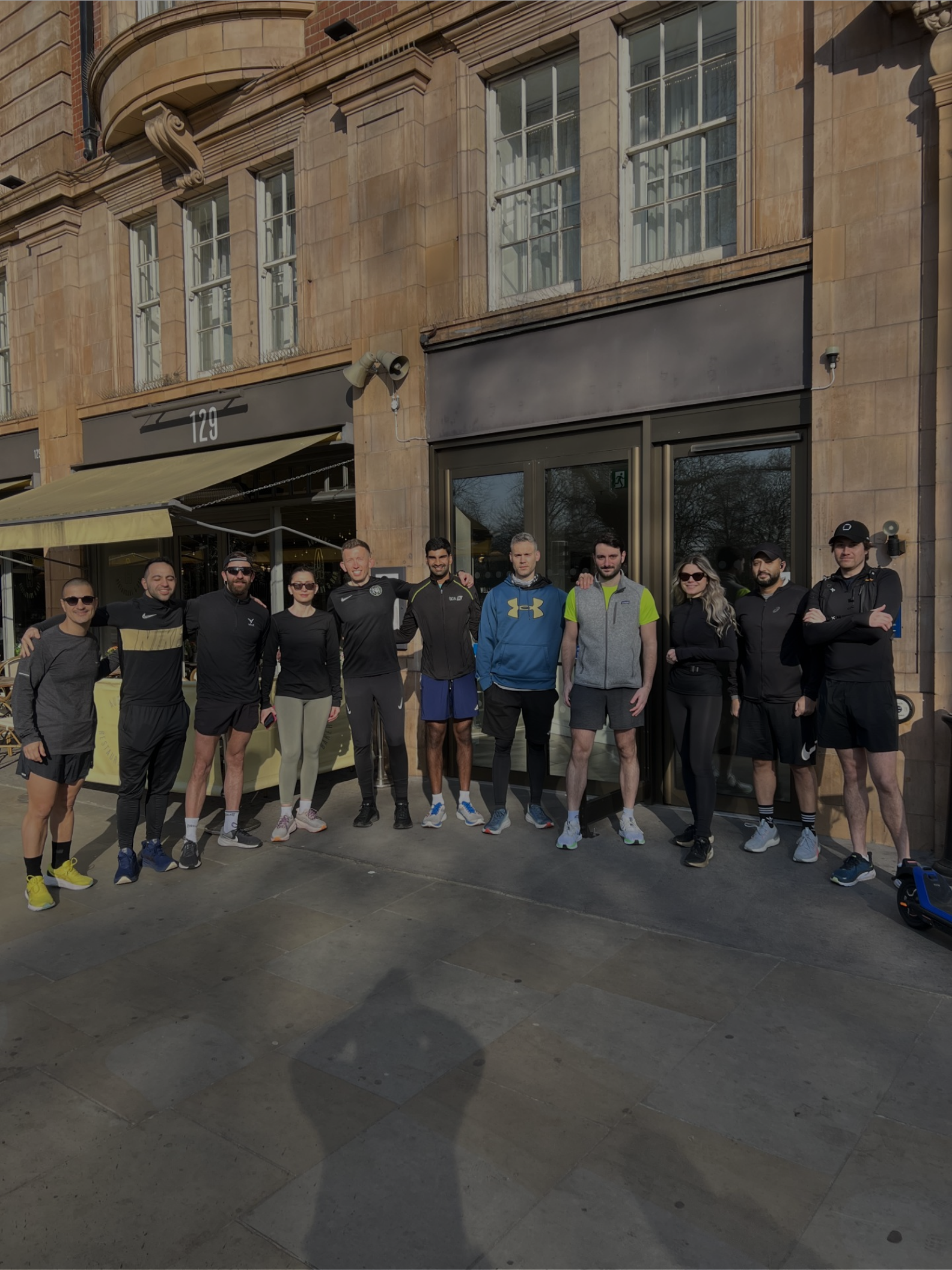 A picture from one of Notting Hill Running Club's Monthly meet ups. 