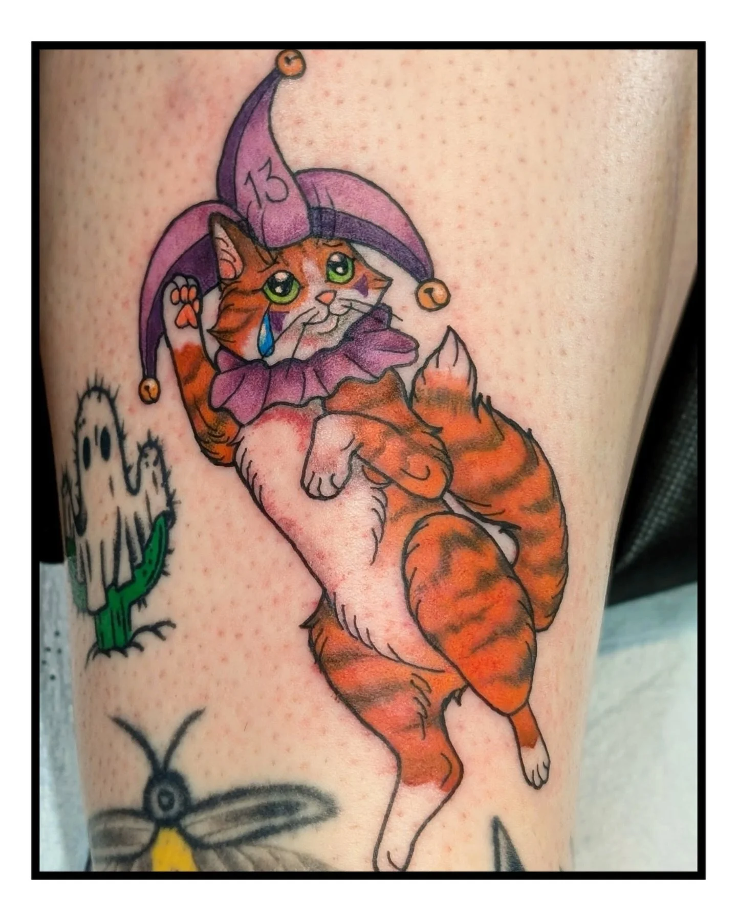 Some colorful, fun Friday 13th tattoos from @catherine_alice_ 💖 

Contact her directly to book.