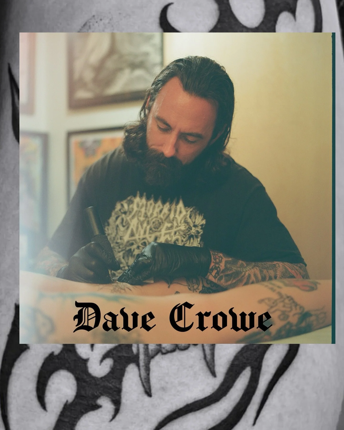 🕍LONG POST: 

We&rsquo;d like to welcome Dave Crowe @d.crowe Communion Northloop family. 🖤 

Dave Crowe is from Dallas Tx and has been dedicated to his craft for the past 19years. He enjoys tattooing in various styles of fineline and traditional bu