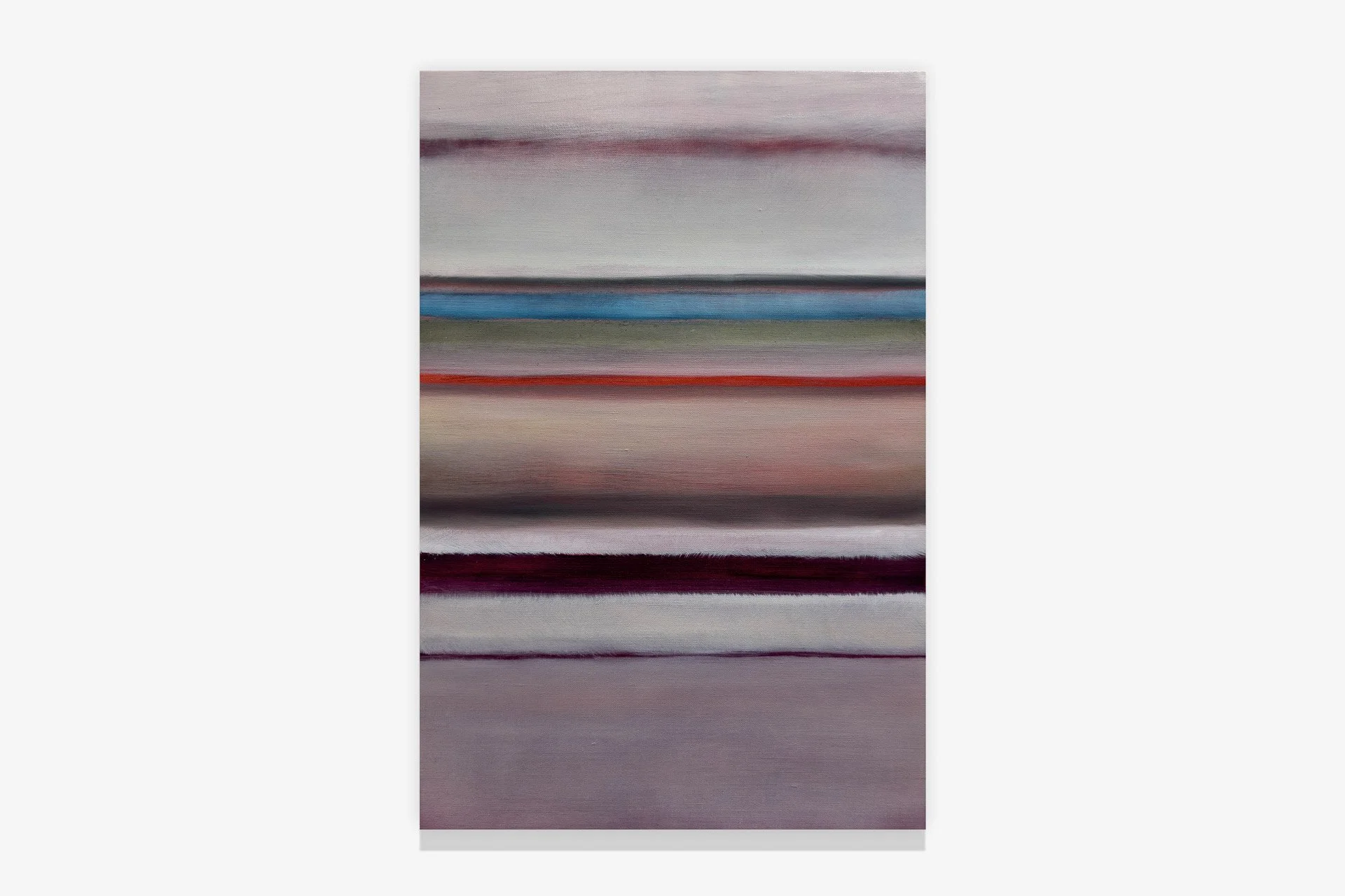 Min Woo Nam  
Composition III, 2025  
Egg tempera, pigment and oil
on linen   
60 x 40 cm (23.5 x 16 in)