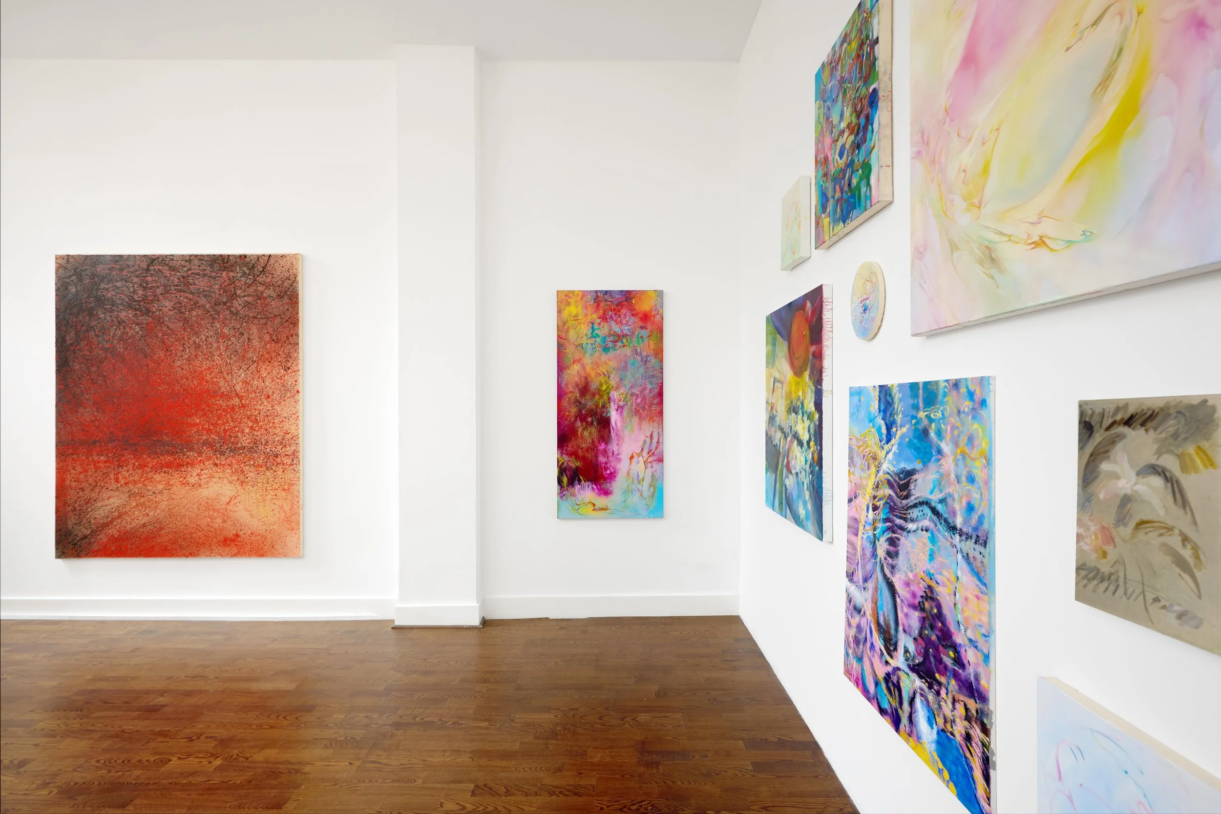 Installation view of 'The Torrent & The Fold', 4 - 31 July, 2025, LBF Contemporary, London, UK