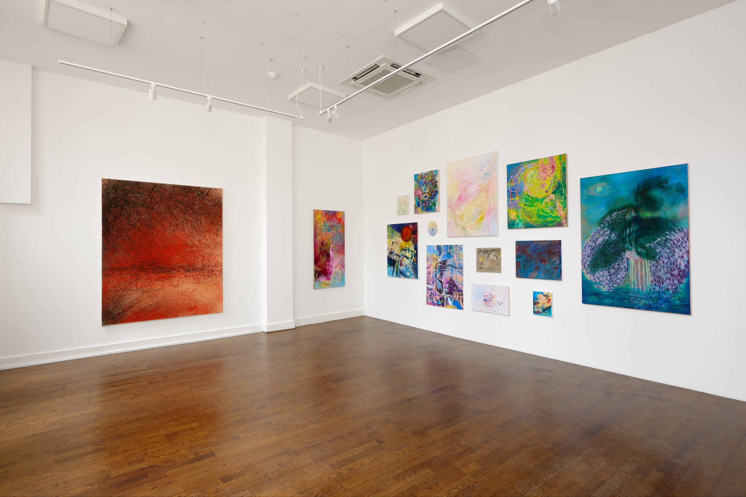 Installation view of 'The Torrent & The Fold', 4 - 31 July, 2025, LBF Contemporary, London, UK