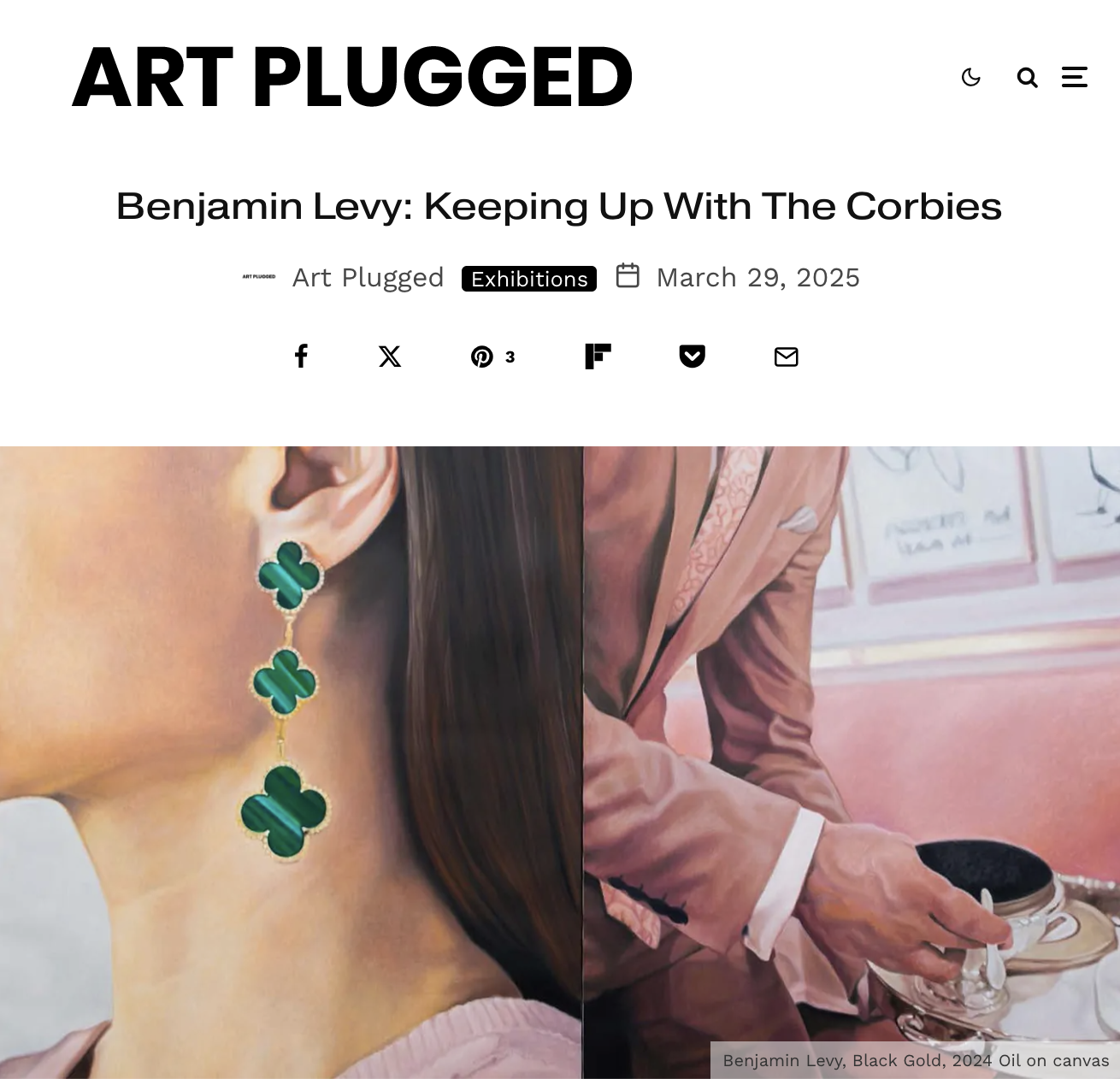 ART PLUGGED
Benjamin Levy: Keeping Up With The Corbies
29 March, 2025
