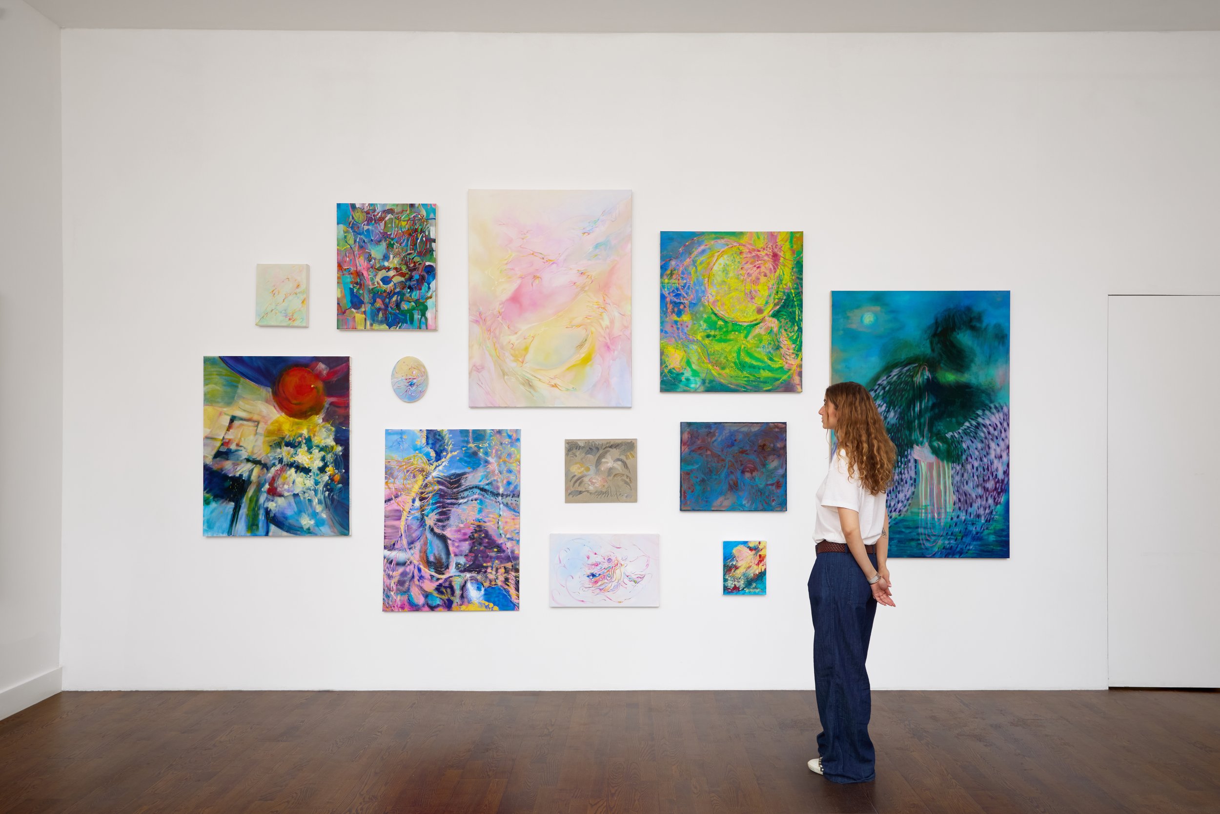 Installation view of 'The Torrent & The Fold', 4 - 31 July, 2025, LBF Contemporary, London, UK