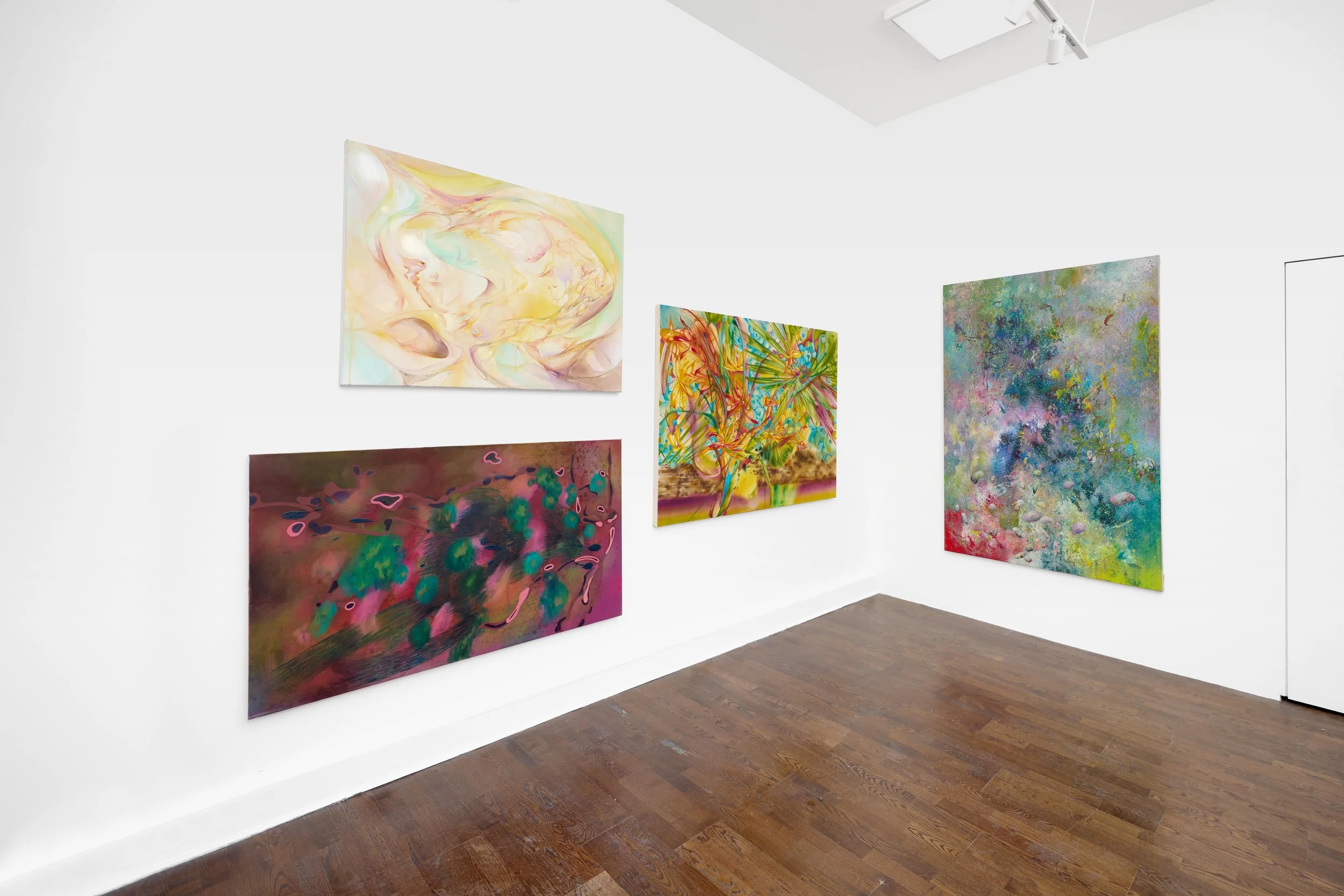 Installation view of 'The Torrent & The Fold', 4 - 31 July, 2025, LBF Contemporary, London, UK