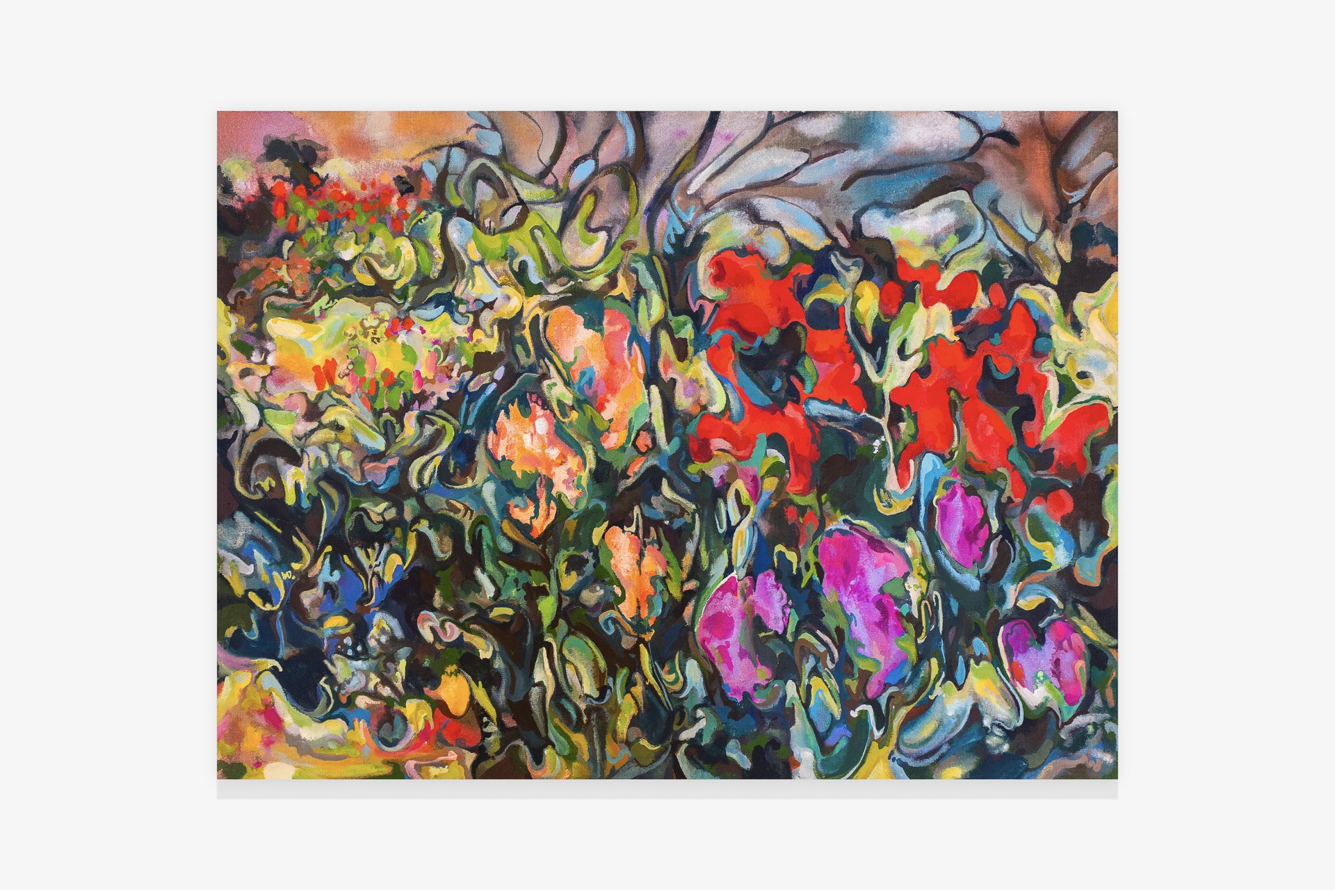 Maria Calandra
Tulips in Prospect Park, 2025
Acrylic on linen
46 x 61 cm (18 x 24 in)