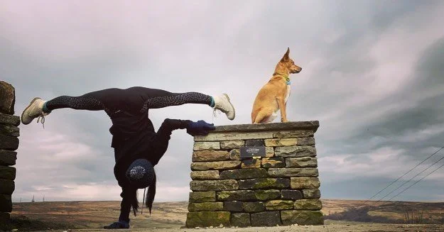 Day out with my valentine💙🐾@mexicanfoxuk #handstandseverywhere #doglover #mybabyboy #rescuedismyfavoritebreed #mydogismyvalentine 💙