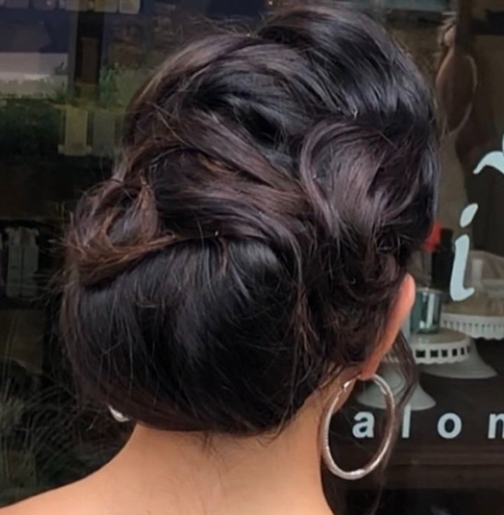 woman with formal up-do hair