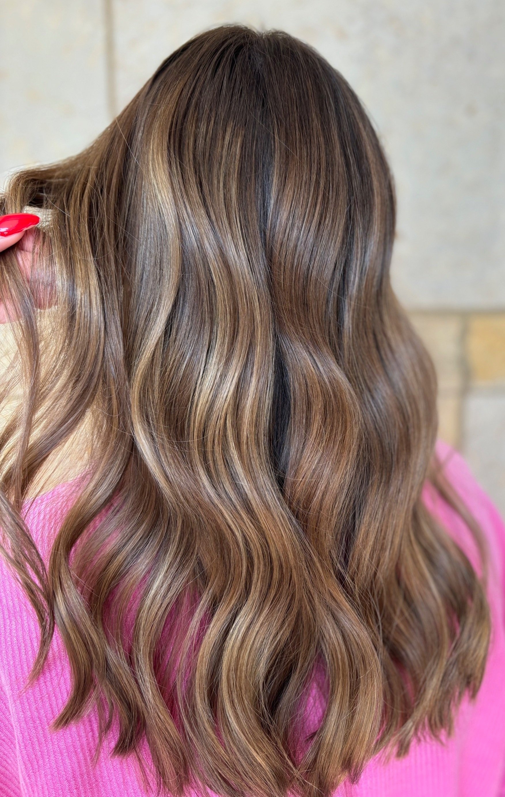 girl with brown highlights