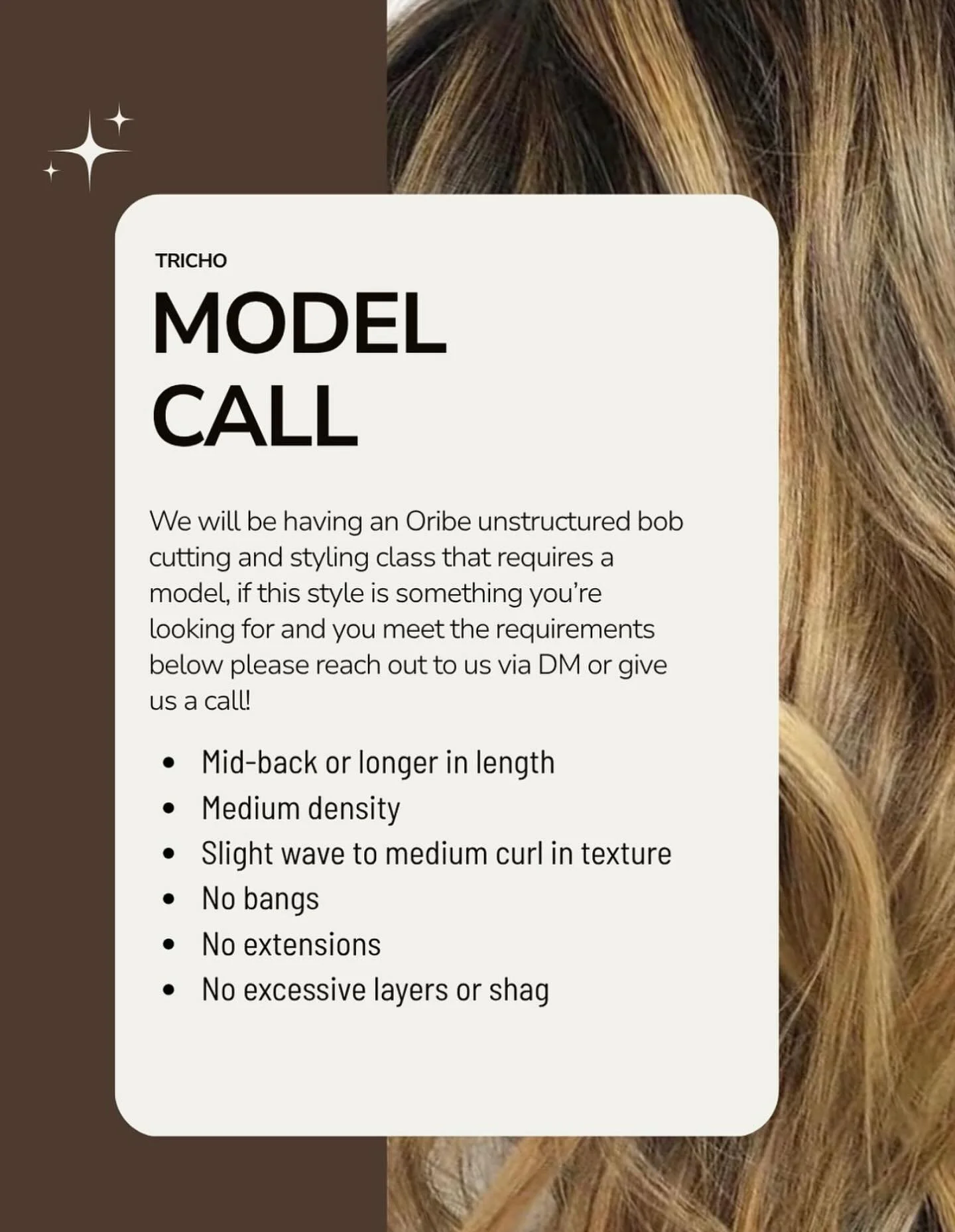 Model call! Let us know if you&rsquo;re interested :) 

#model #haircut #cuttingclass #oribe