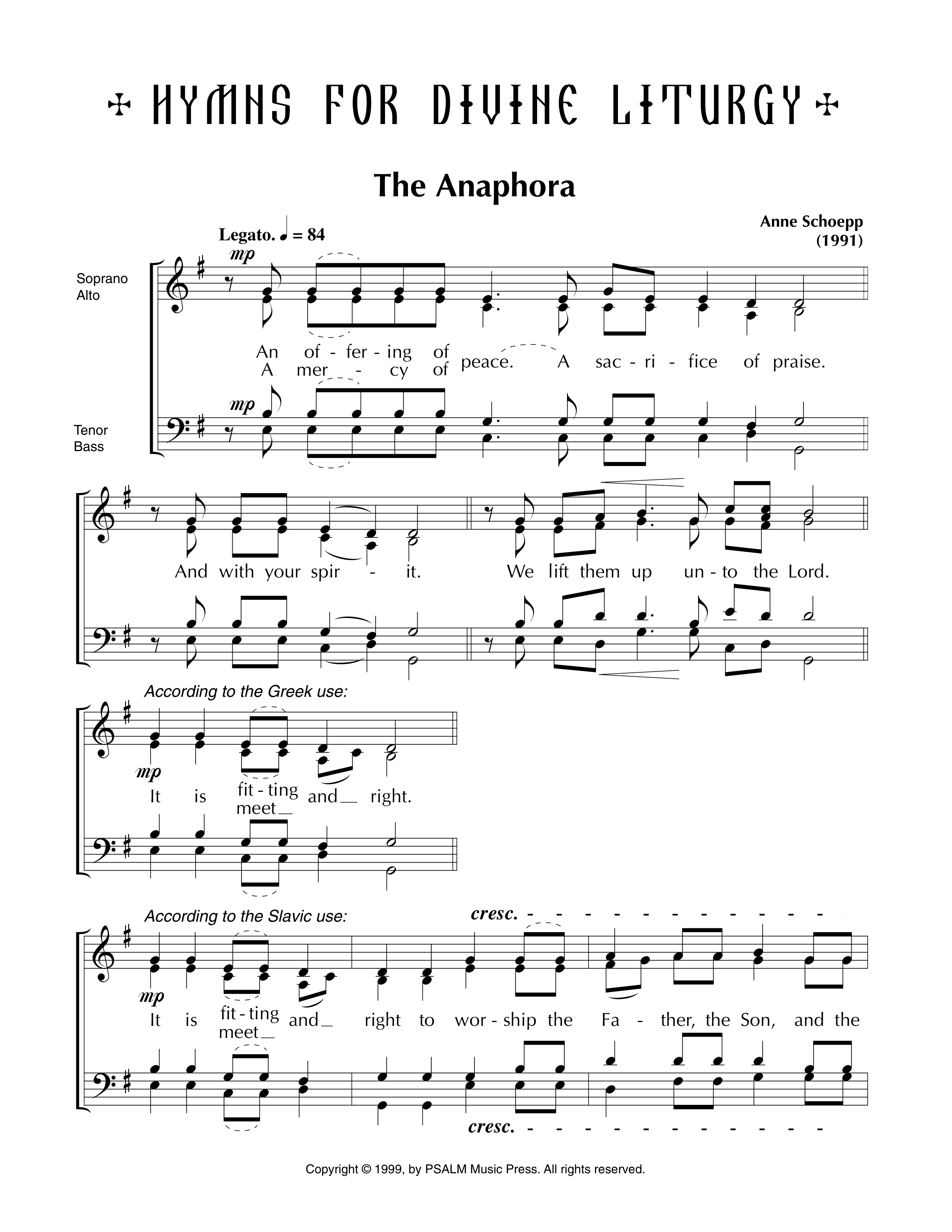 Anaphora • Schoepp
