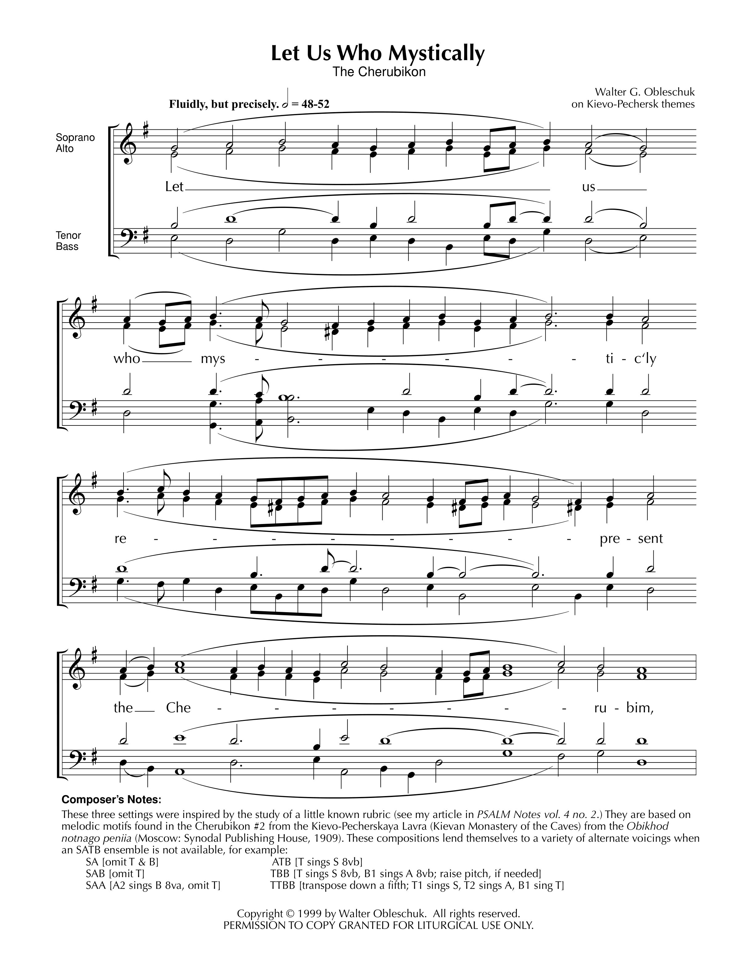 Cherubic Hymn • Obleschuk