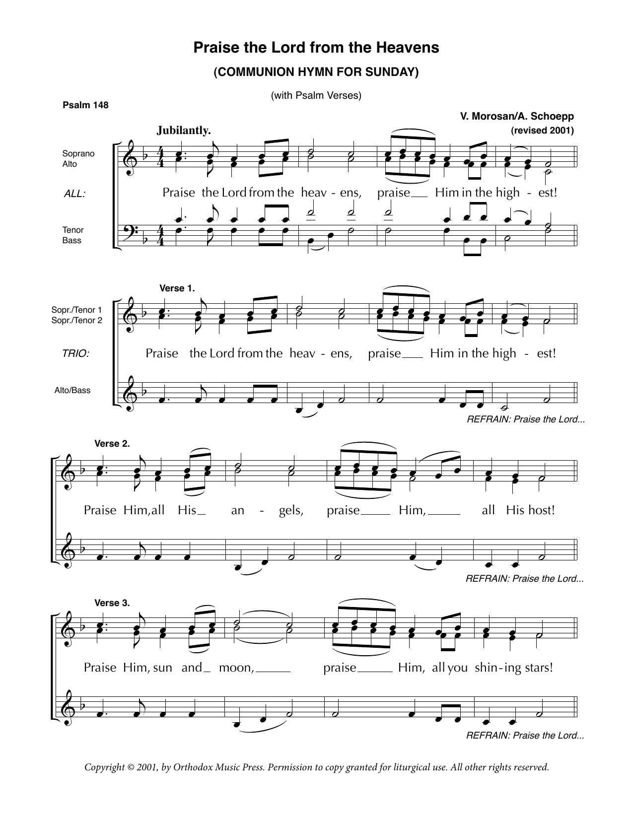 Praise the Lord • Morosan-Schoepp