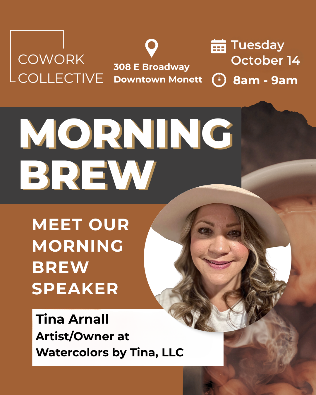 September Morning Brew - Tina Arnall, Watercolors by Tina