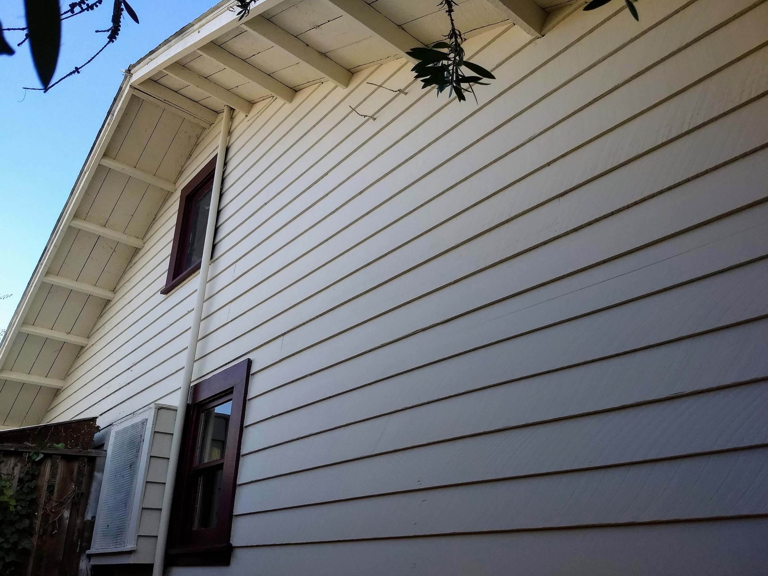 Residential exterior repaint with detailed preparation and smooth paint coverage in Berkeley