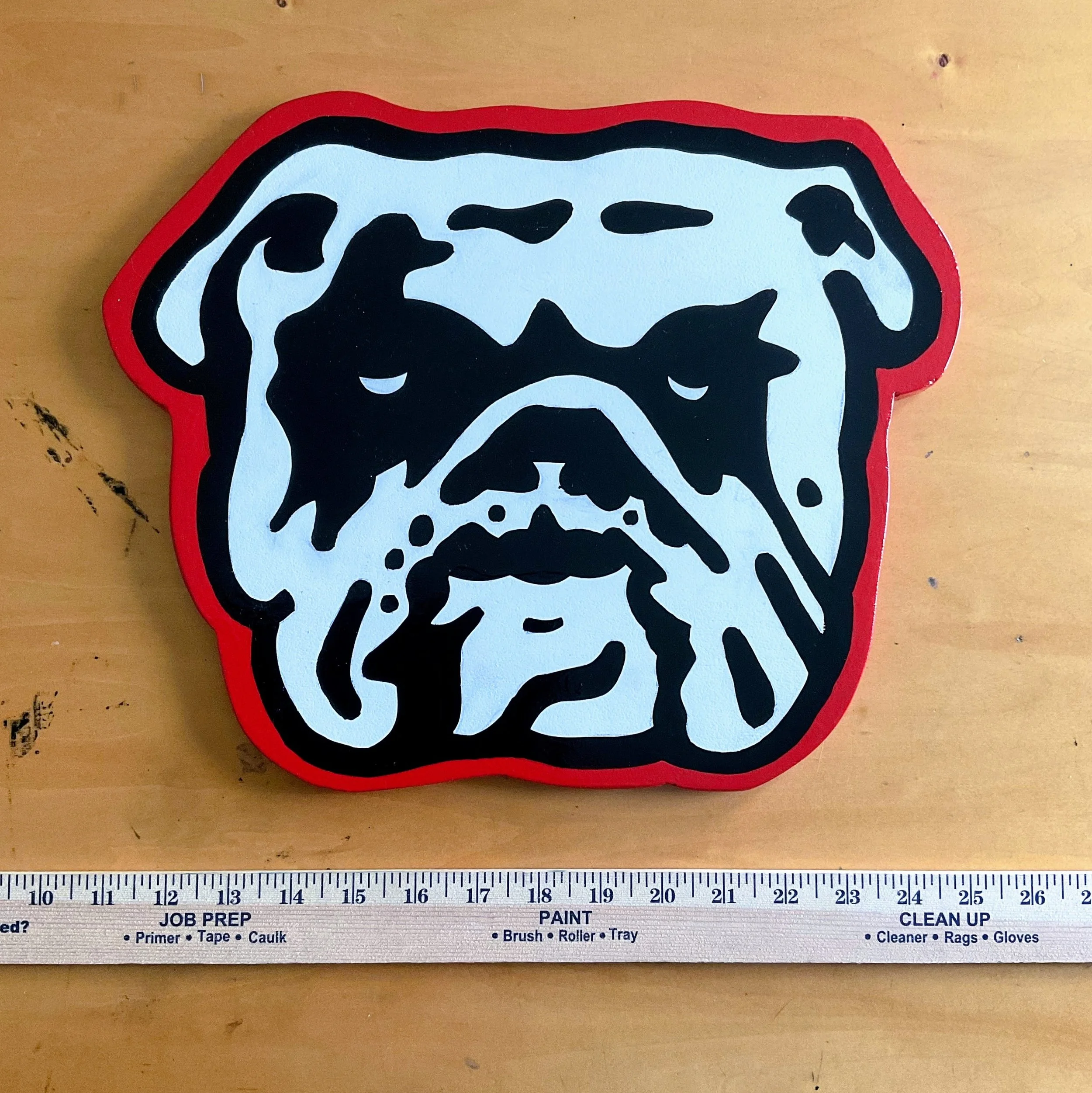 Hand-painted wood sign with weather-resistant coating in Richmond, California.