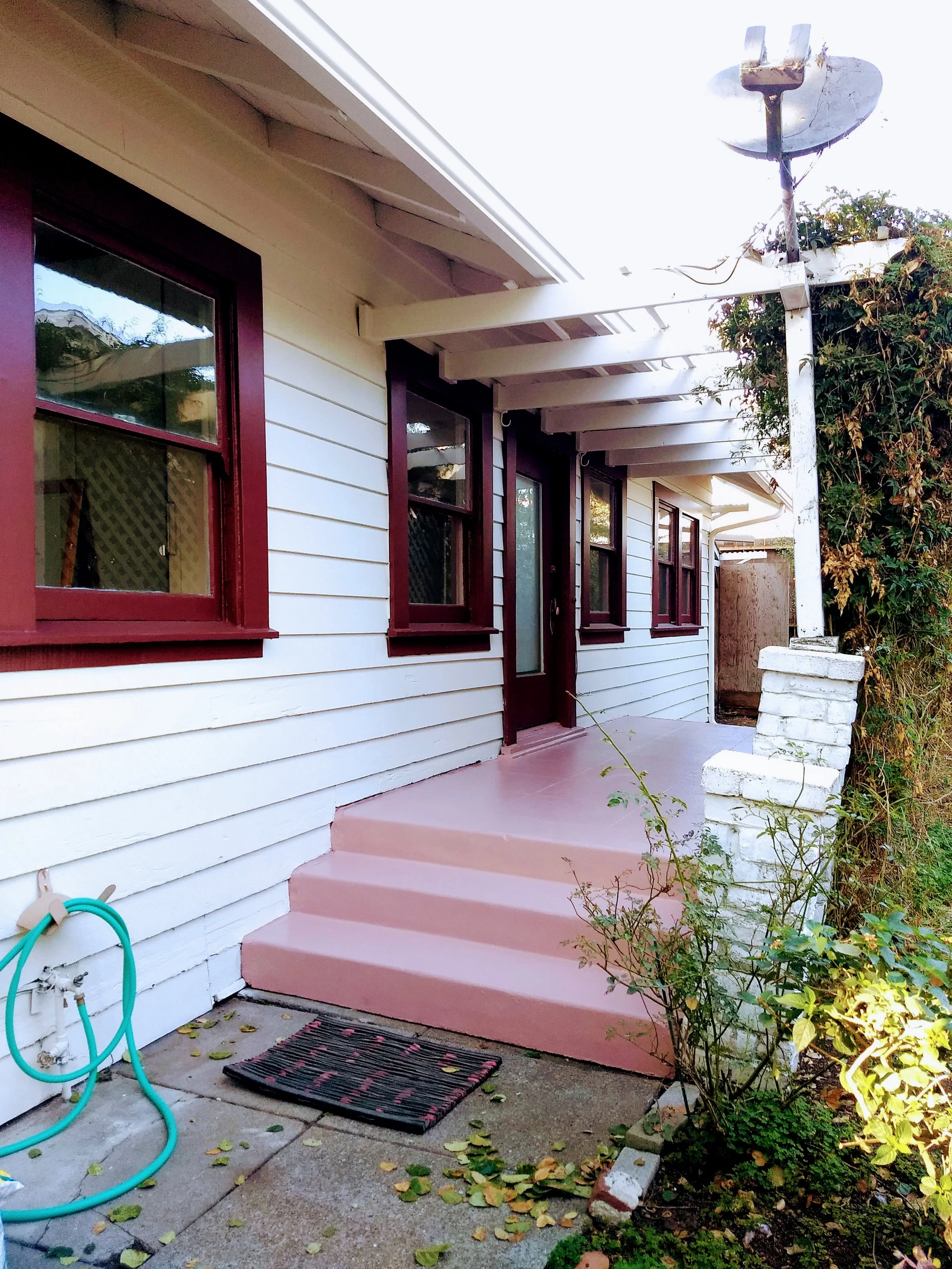 Residential exterior repaint with detailed preparation and smooth paint coverage in Berkeley