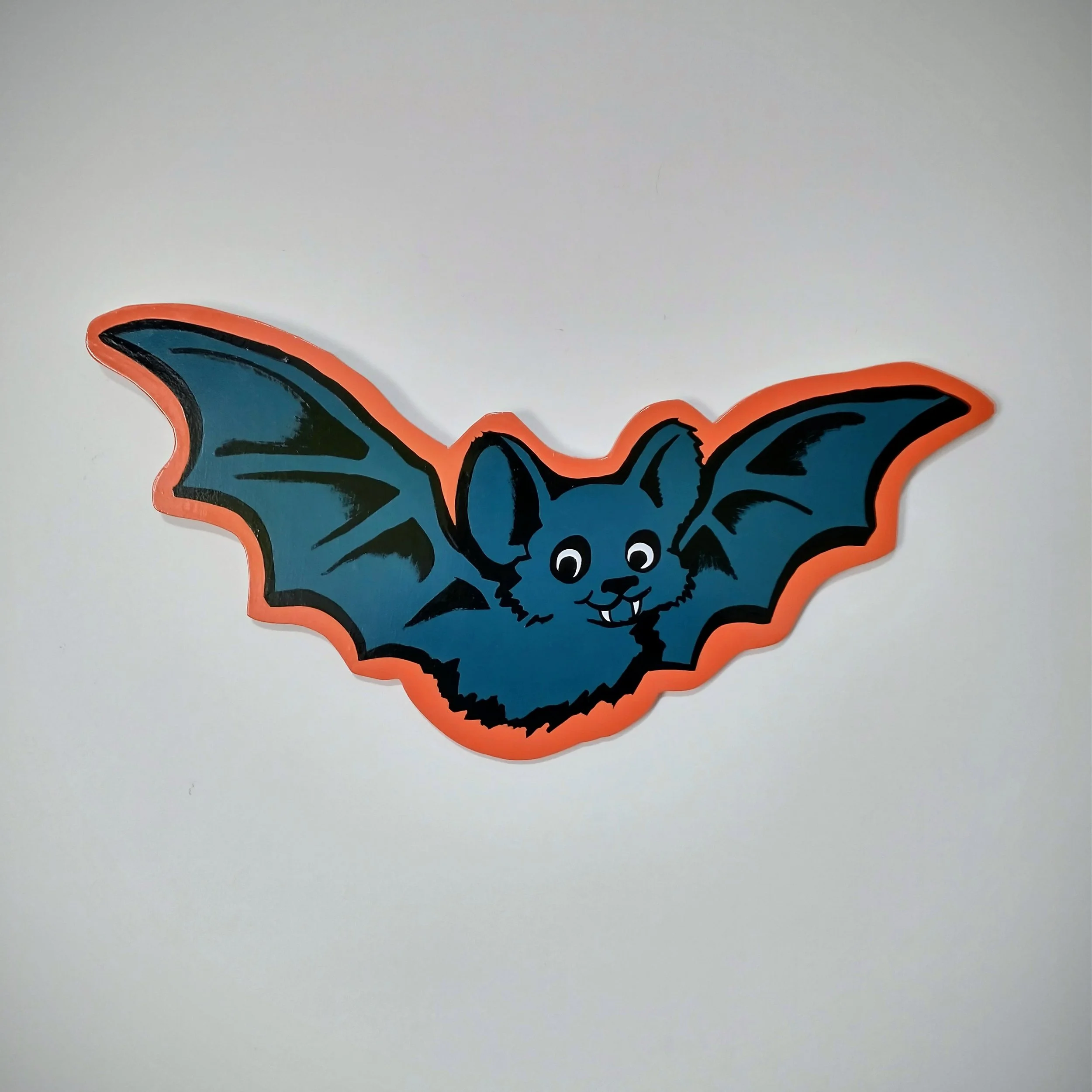 Custom painted sign on wood panel with detailed brushwork in Richmond, CA.