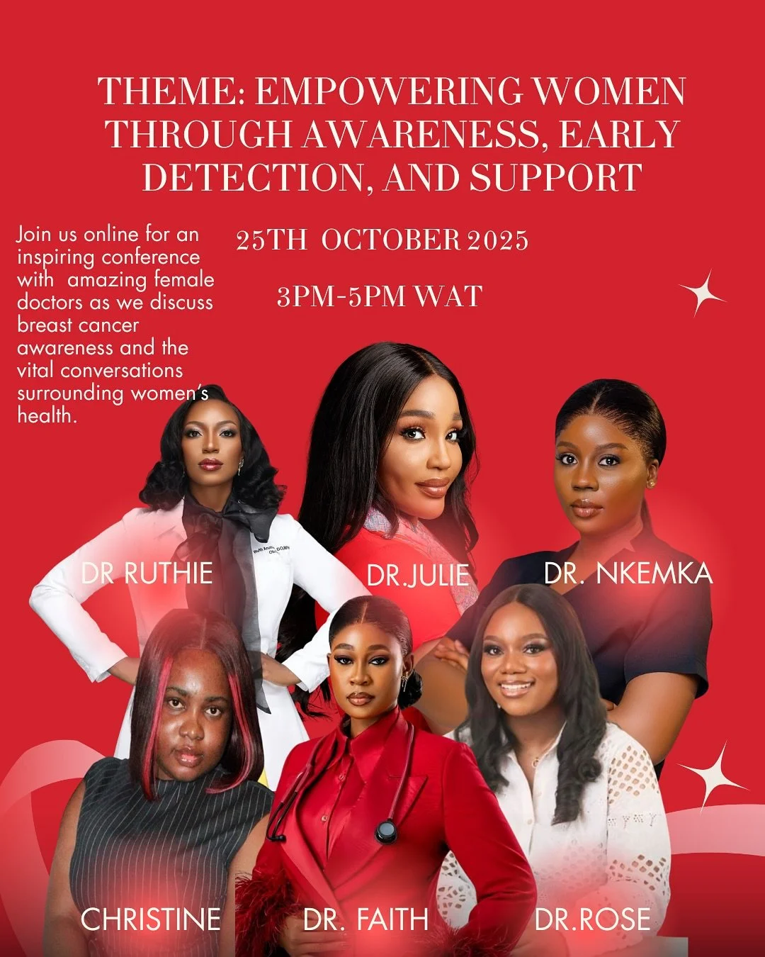 🎀 Join Us for CHFI&rsquo;s Breast Cancer Awareness Online Event! 

This Pink October, we&rsquo;re spotlighting 6 remarkable women in medicine who are leading change through knowledge, care, and compassion.

@drruthiedoessurgery @faith__artistry @drn