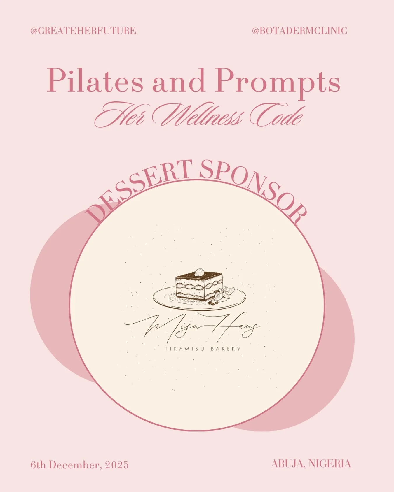 We&rsquo;re thrilled to have @misu_haus as our official Tiramisu Sponsor for today&rsquo;s Pilates &amp; Prompts event. Their decadent desserts will fuel our conversations and sweeten our mission to support the Ochanya Legacy Project.
Thank you for a