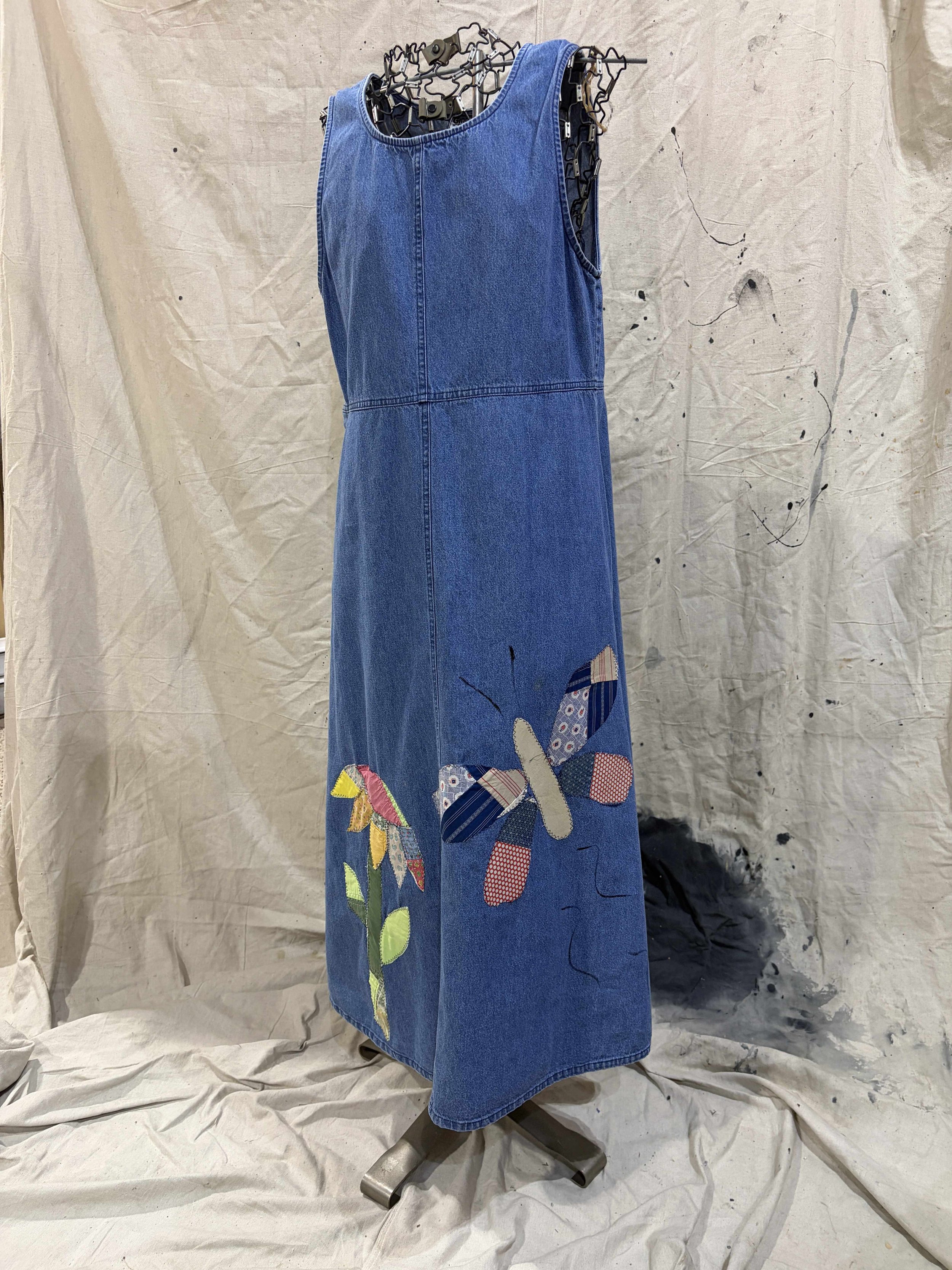 Denim Jumber With Applique Butterfly and Flower.jpg
