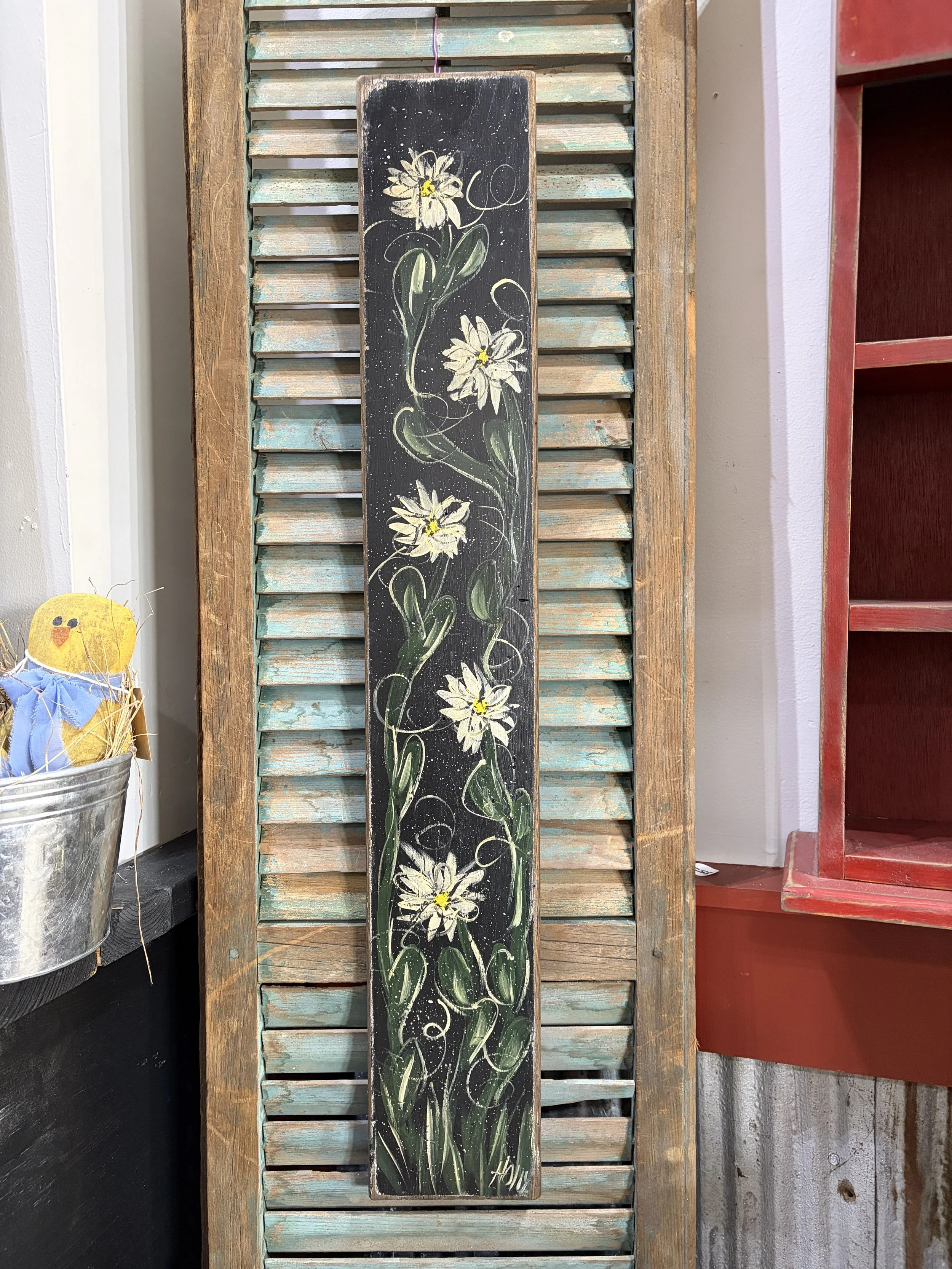 Long Board With Flowers