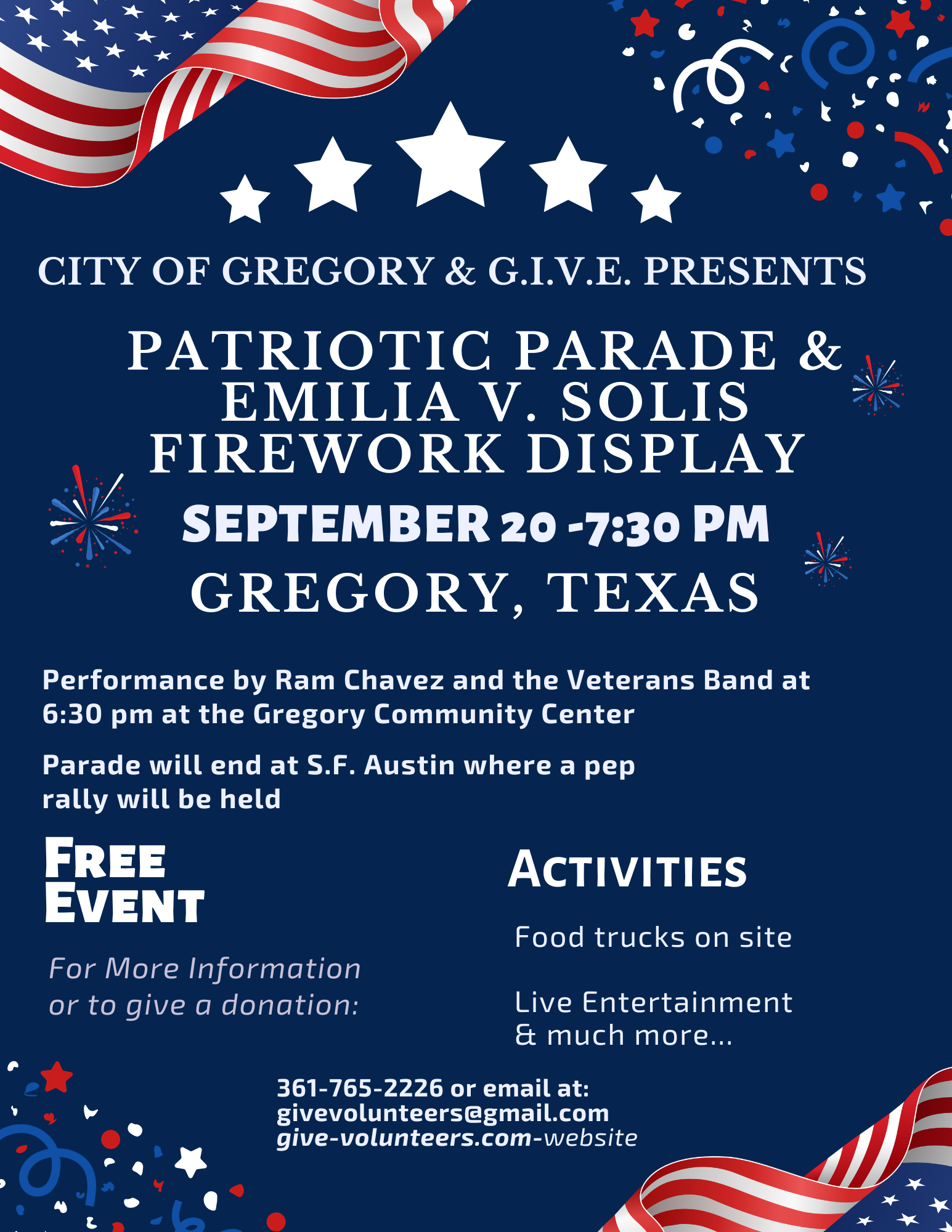 Patriotic Parade & Fireworks Display