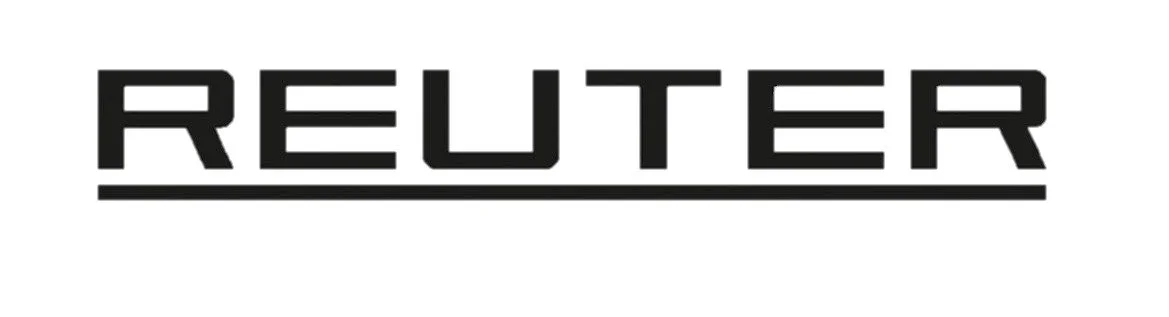 Le logo de Reuters avec le nom en lettres majuscules noires et une ligne en dessous du mot.