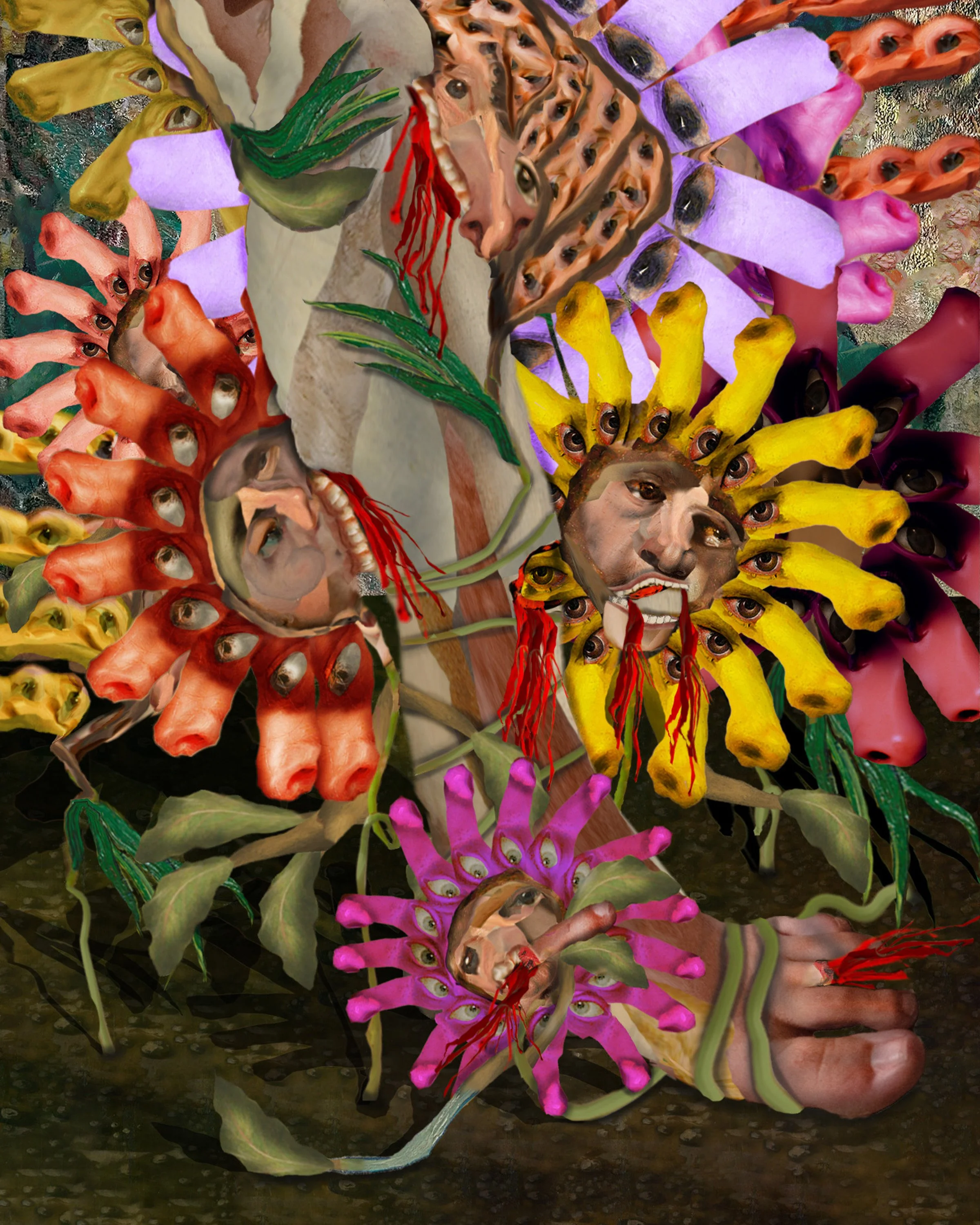 Hungry Flowers - Inkjet Print