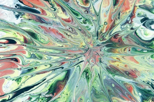 a painting of colors