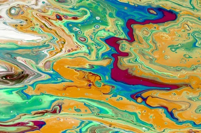 a painting of colors