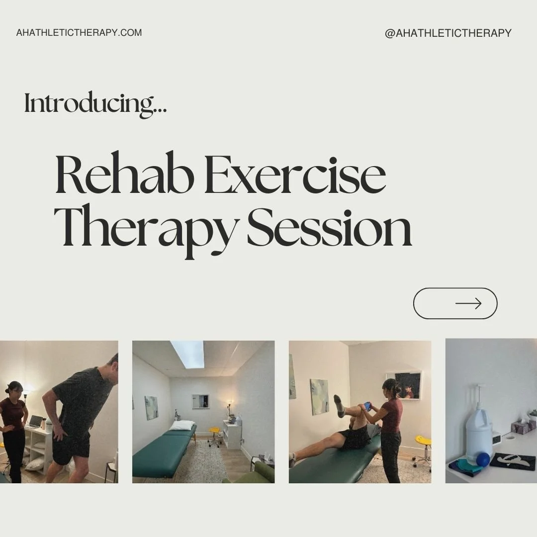 Introducing something new from AH Athletic Therapy! 

&quot;Rehab Exercise Therapy Session&quot;

💡 This session is created for those who are in the later stages of rehab, prioritizing &amp; focusing on strength and conditioning aspect. 

💡 The pre
